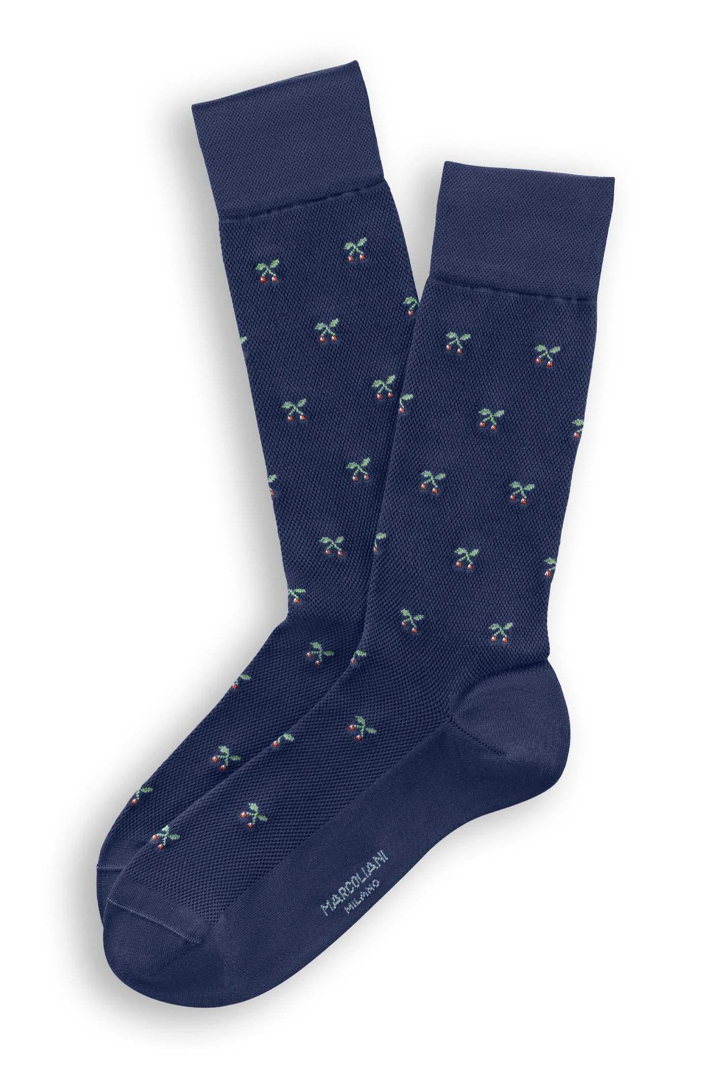 Marcoliani Calza al polpaccio in cotone "ciliegie" MAR4872T 001