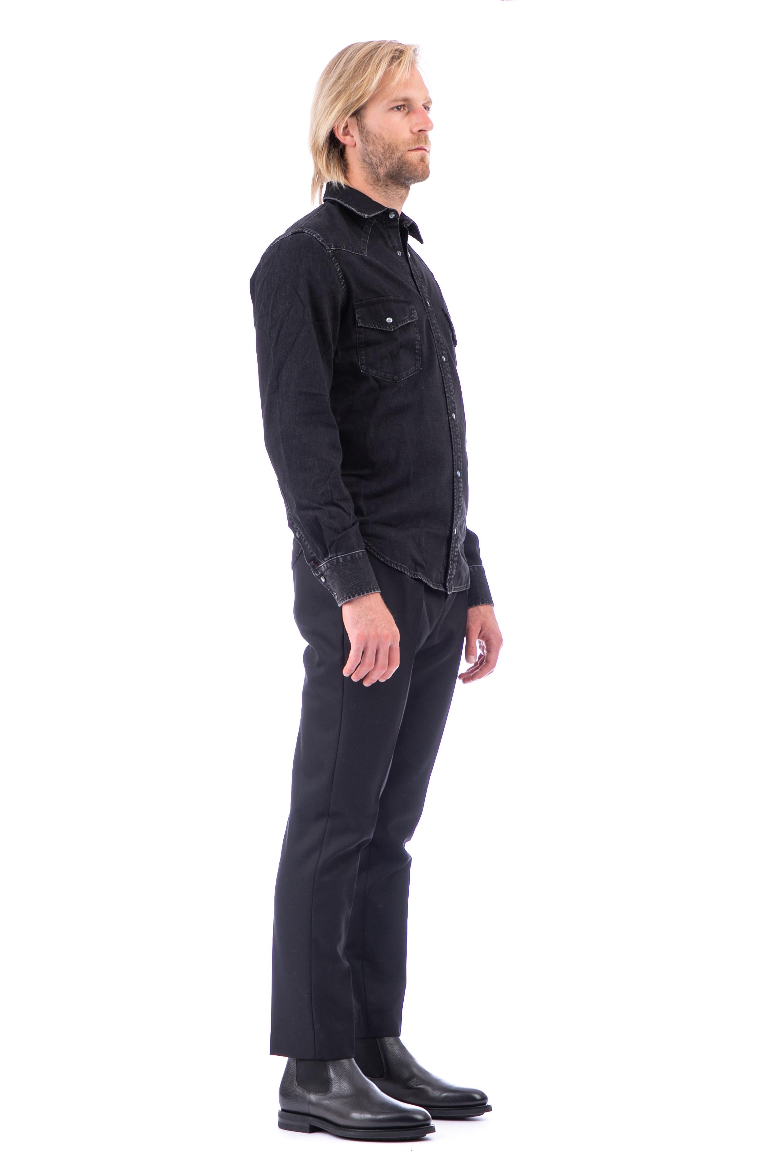 Camicia texas in denim nero 002-01T-309A 375D Jacob Cohen