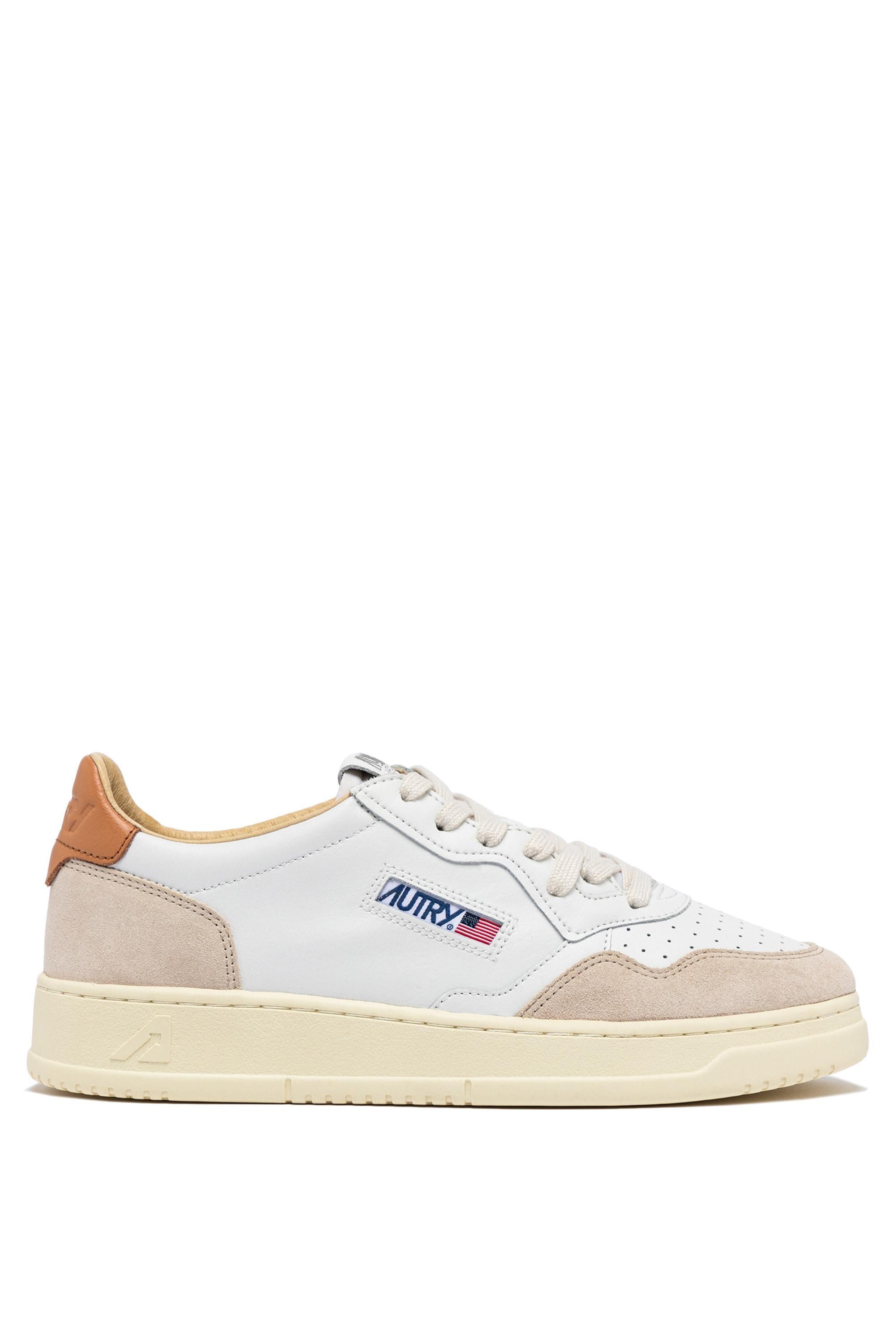 Autry Sneaker Medalist bimateriale talloncino biscotto AULM LS76 WHT/SNDSTRM