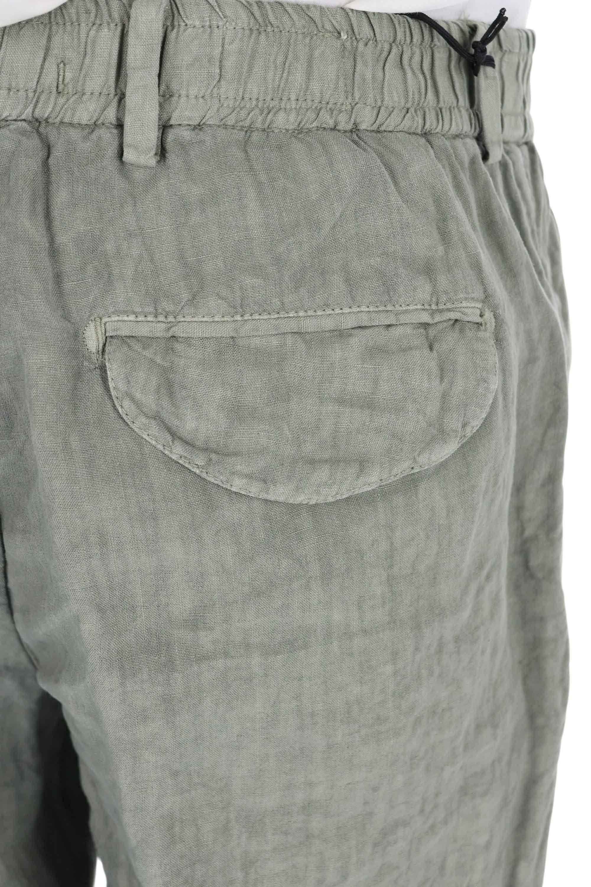 Myths Pantalone Ares in puro lino con vita elasticata 26M26L 72-2 26