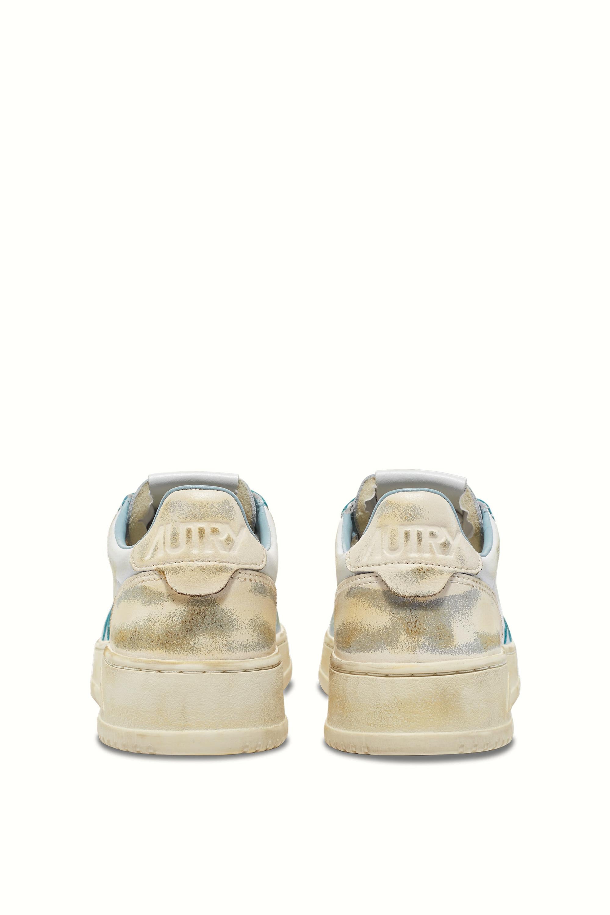 Sneaker donna Super Vintage in pelle AVLW SV26 WHT/IVORY/STBL Autry