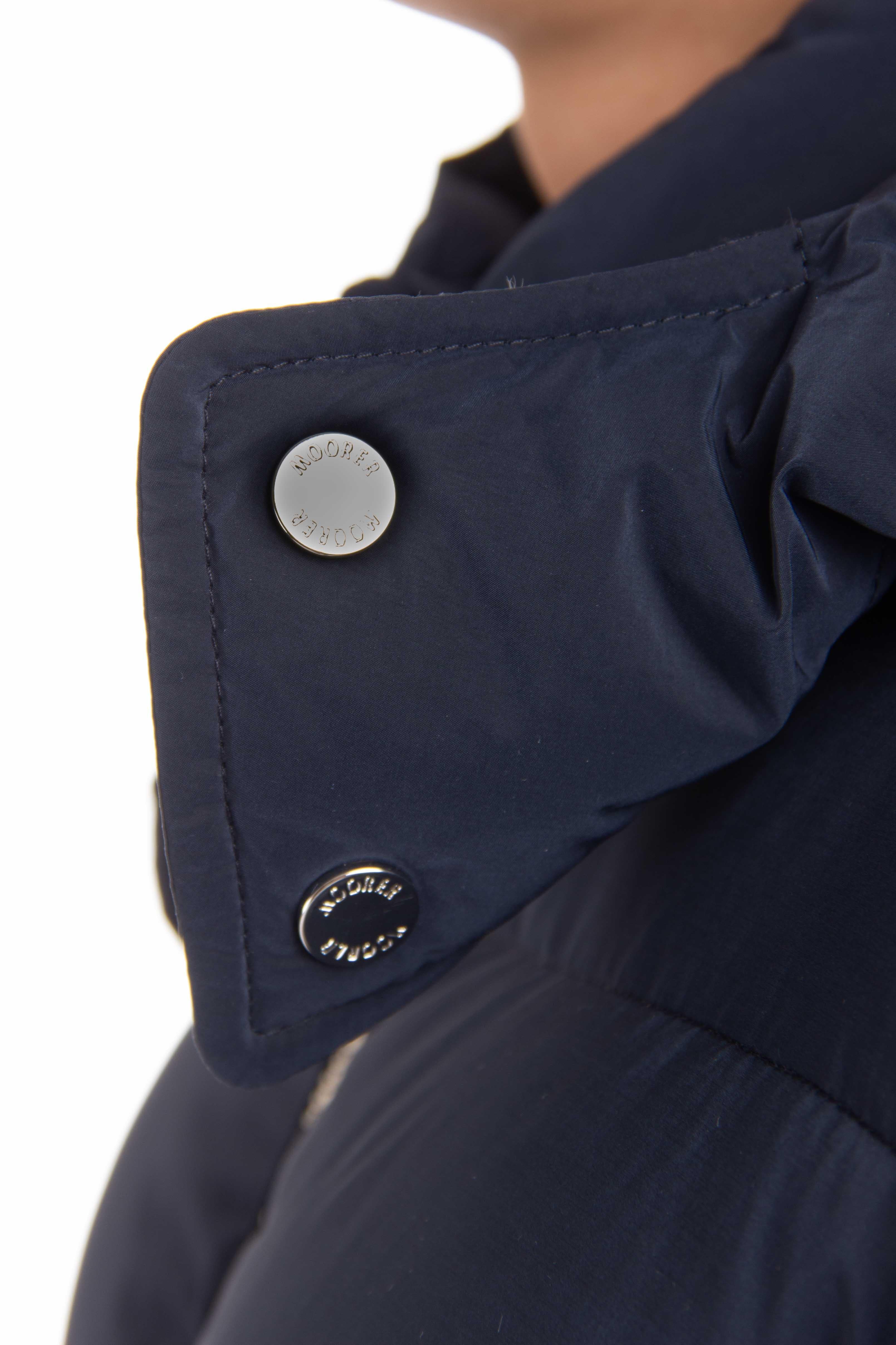 Piumino bomber con cappuccio modello Brett-Os BRETT-OS BLU Moorer