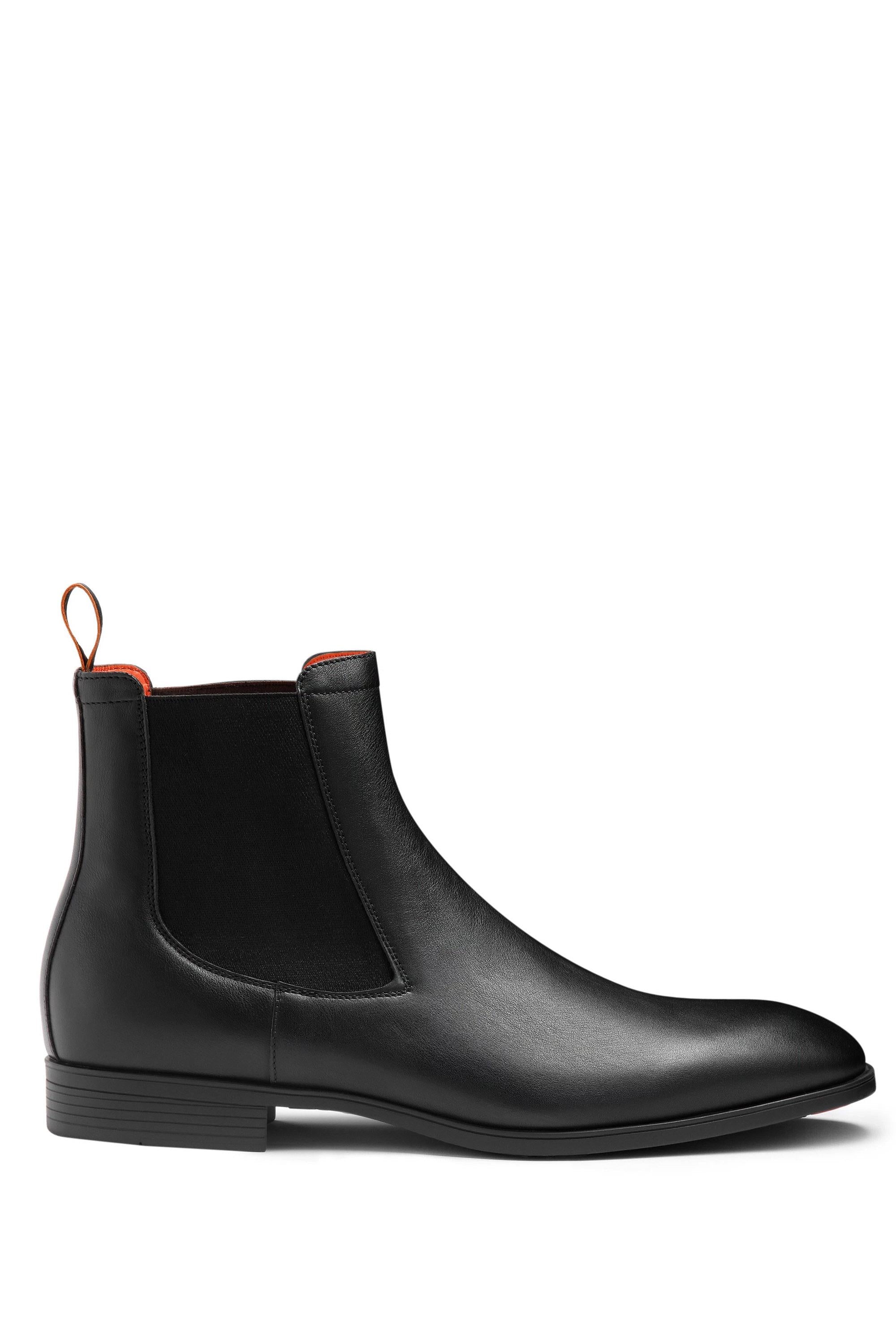 Santoni Stivaletto chelsea in pelle nera MGSI13414SMAICLB N01
