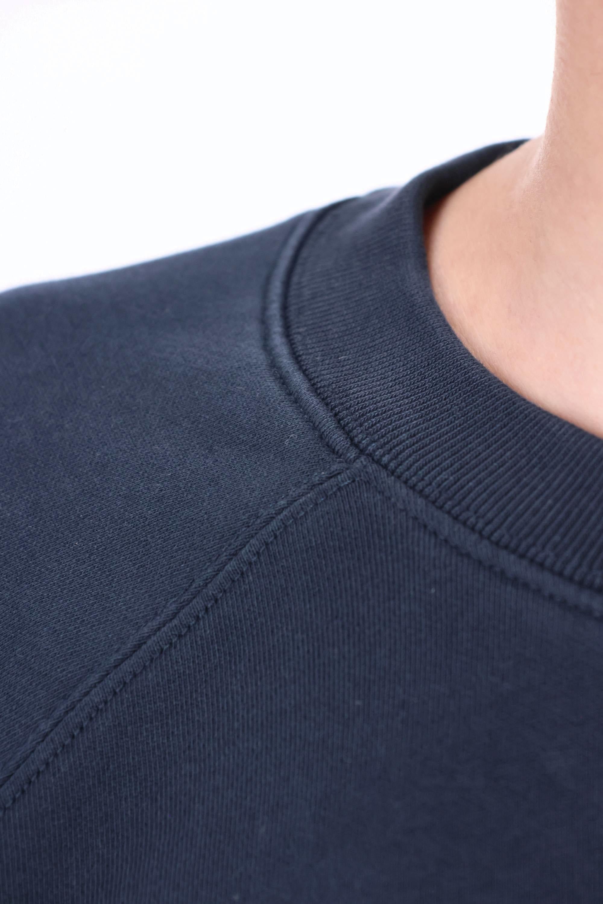 Maison Kitsuné Felpa fox head in cotone ovesize PM00306KM0340 CLASSIC NAVY