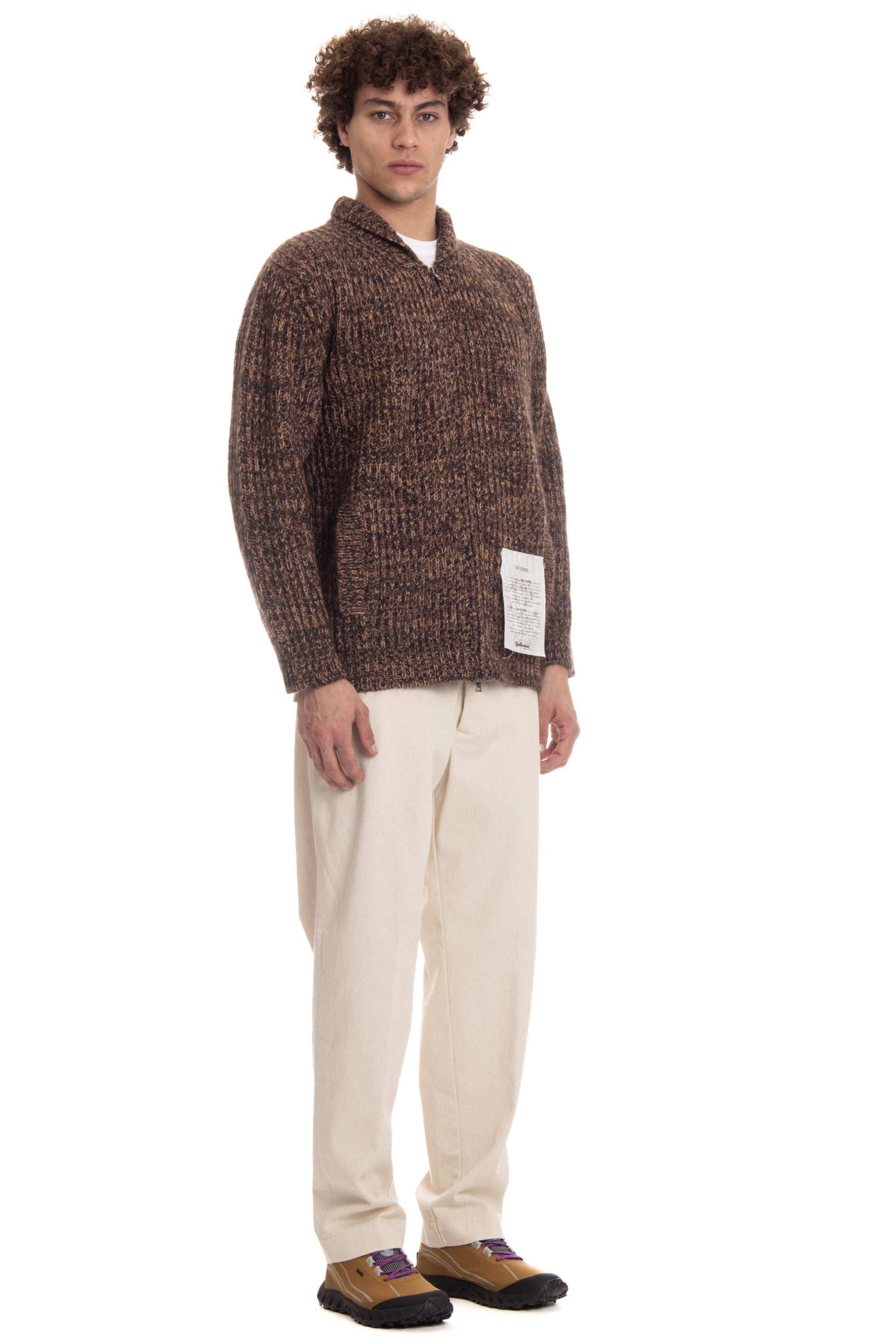 Maglia full zip in misto lana e cashmere Raw Diamond B4K181 3W043 94502 Ballantyne