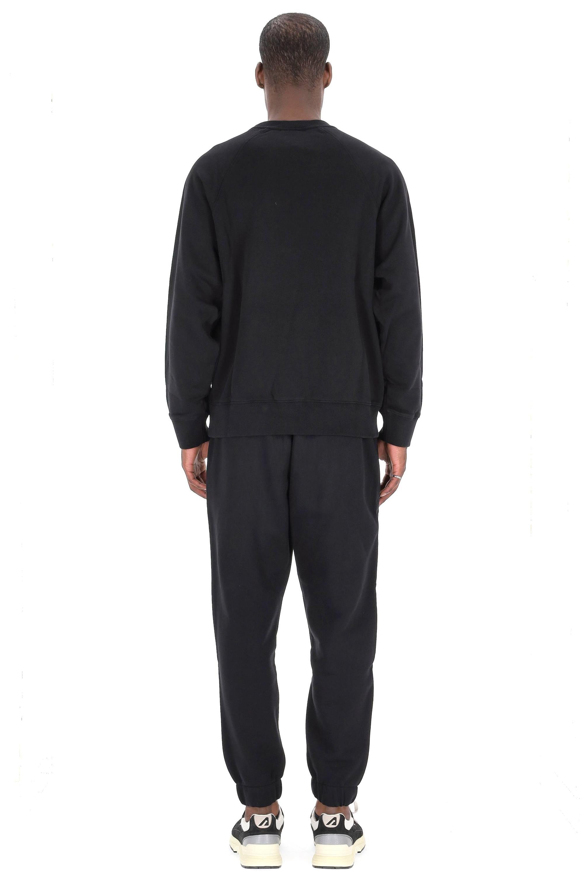 Maison Kitsuné Felpa girocollo con logo centrale OM00309KM0340 P199