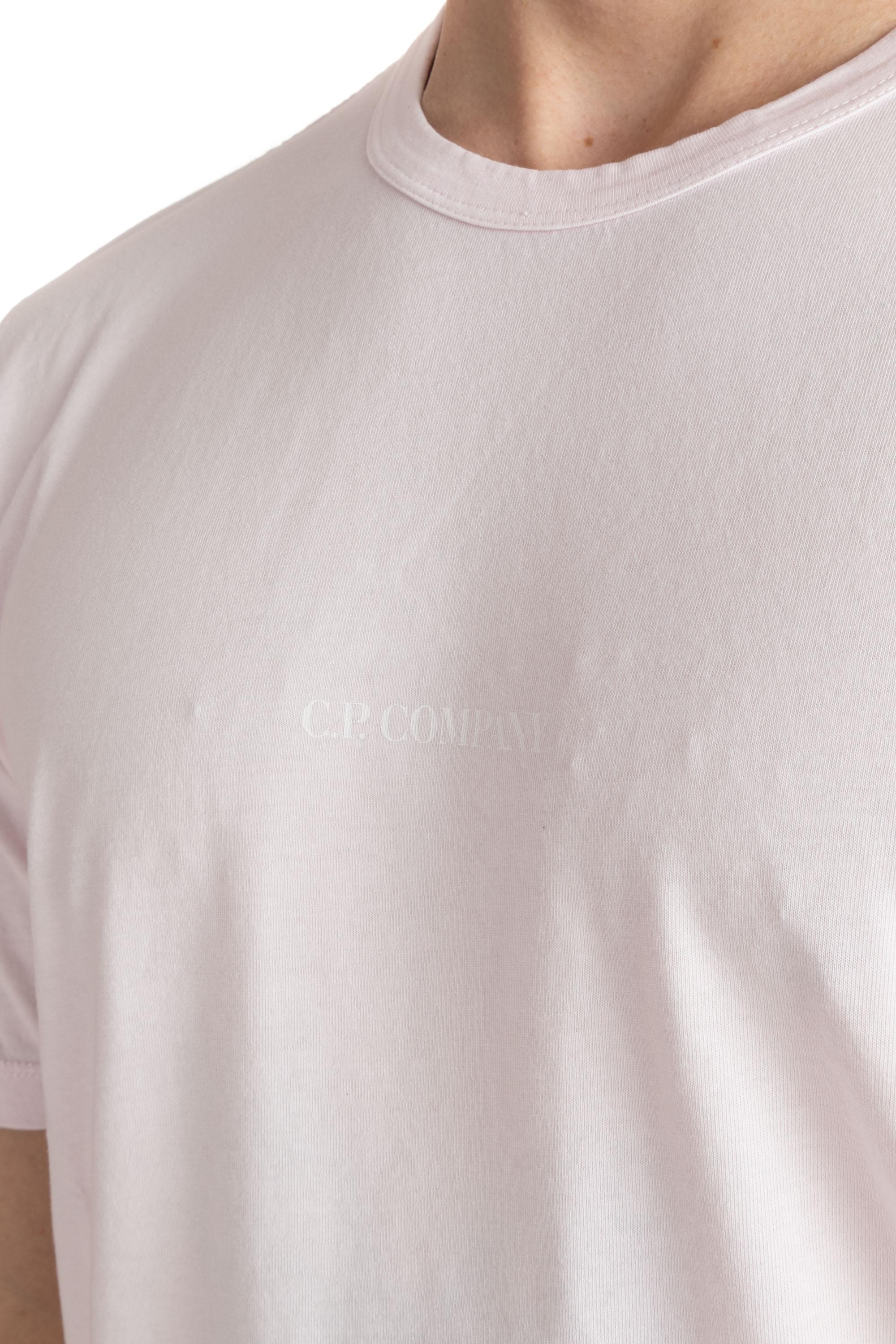 CP Company T-shirt in cotone resist dyed CMTS085A-005431R 501