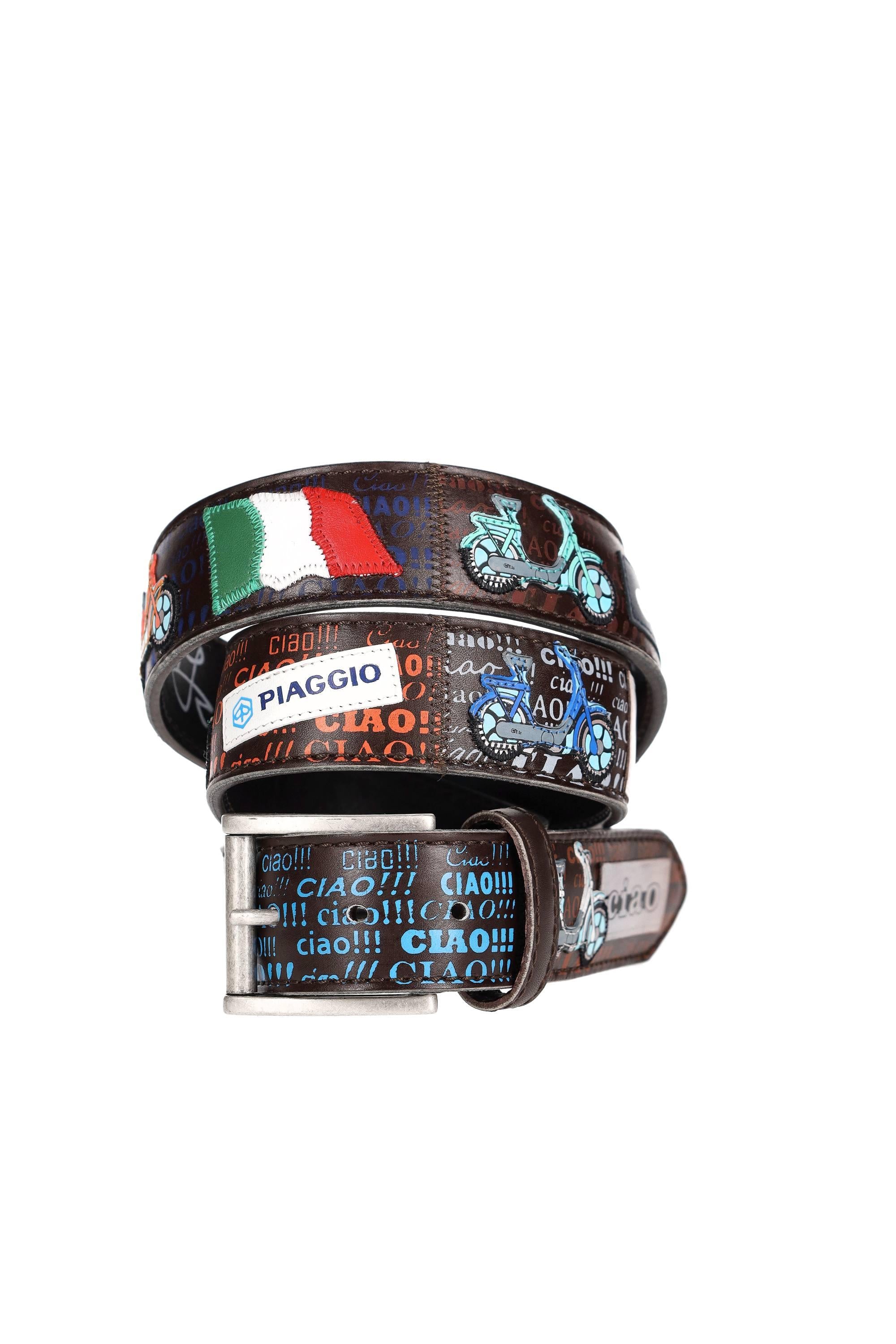 Artigianato Italiano Cintura artigianale in pelle "Ciao" CIAO MLTCLR