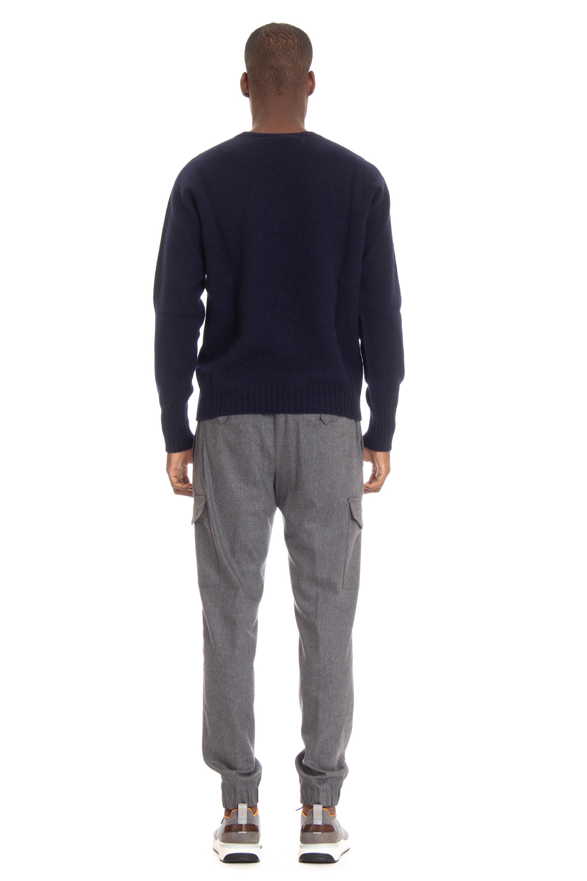 Maglia girocollo in lana di agnello D4W103.5 790 Drumohr