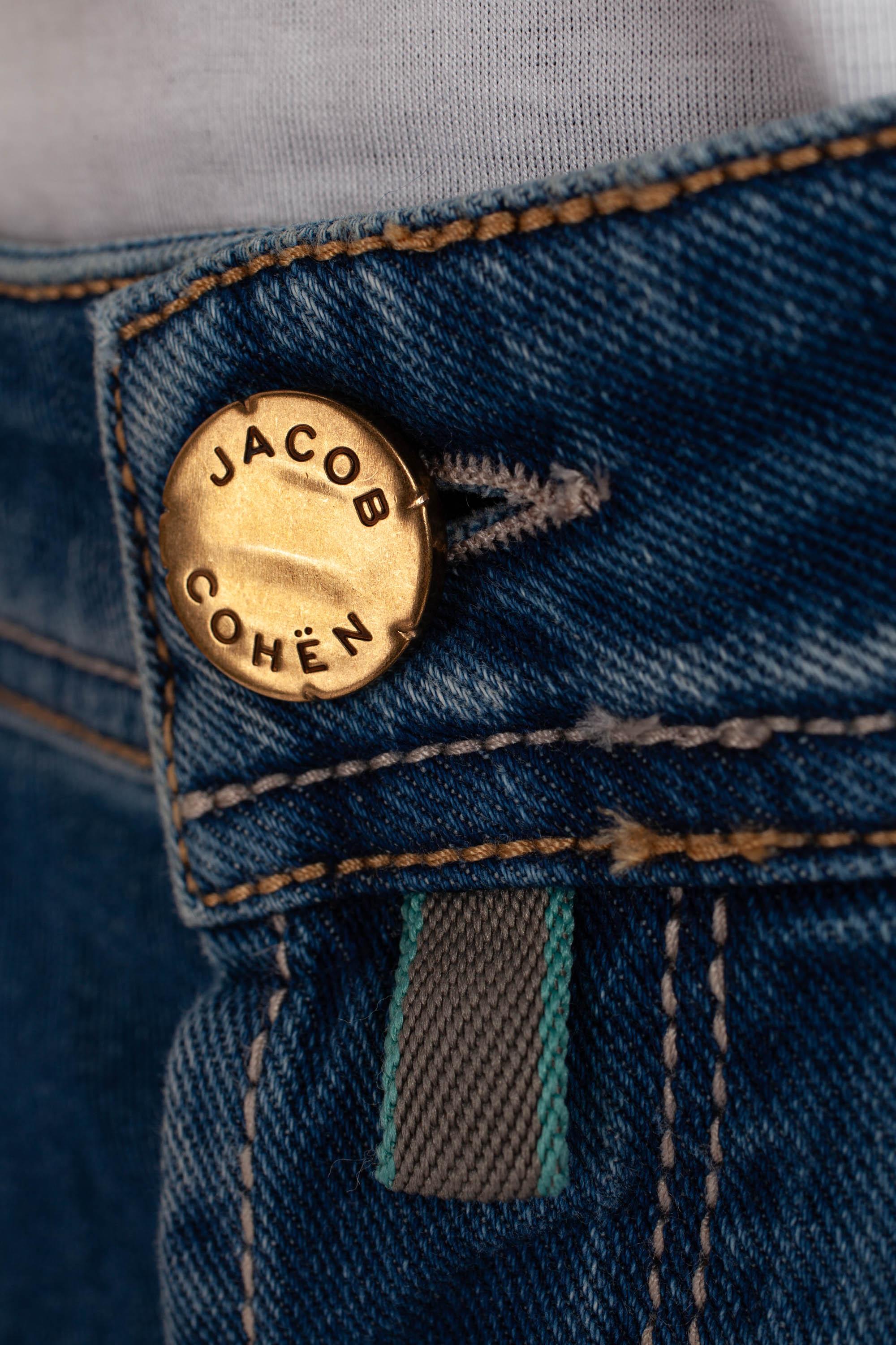 Jeans stretch etichetta beige in cavallino Nick fit E06 31 P3745 NICK 693D Jacob Cohen