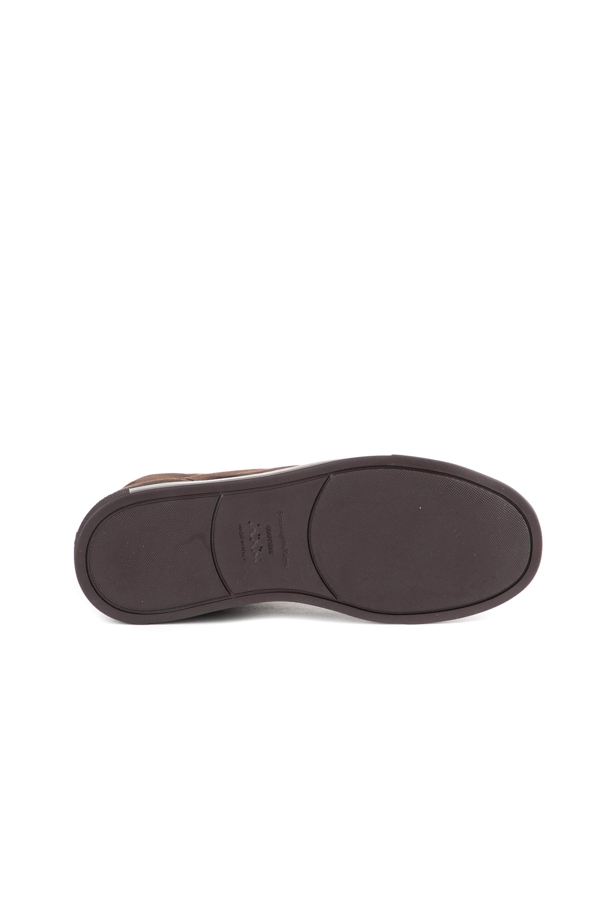 Zegna Sneaker Triple Stitch in camoscio supersoft LHSOY A4667X TDM