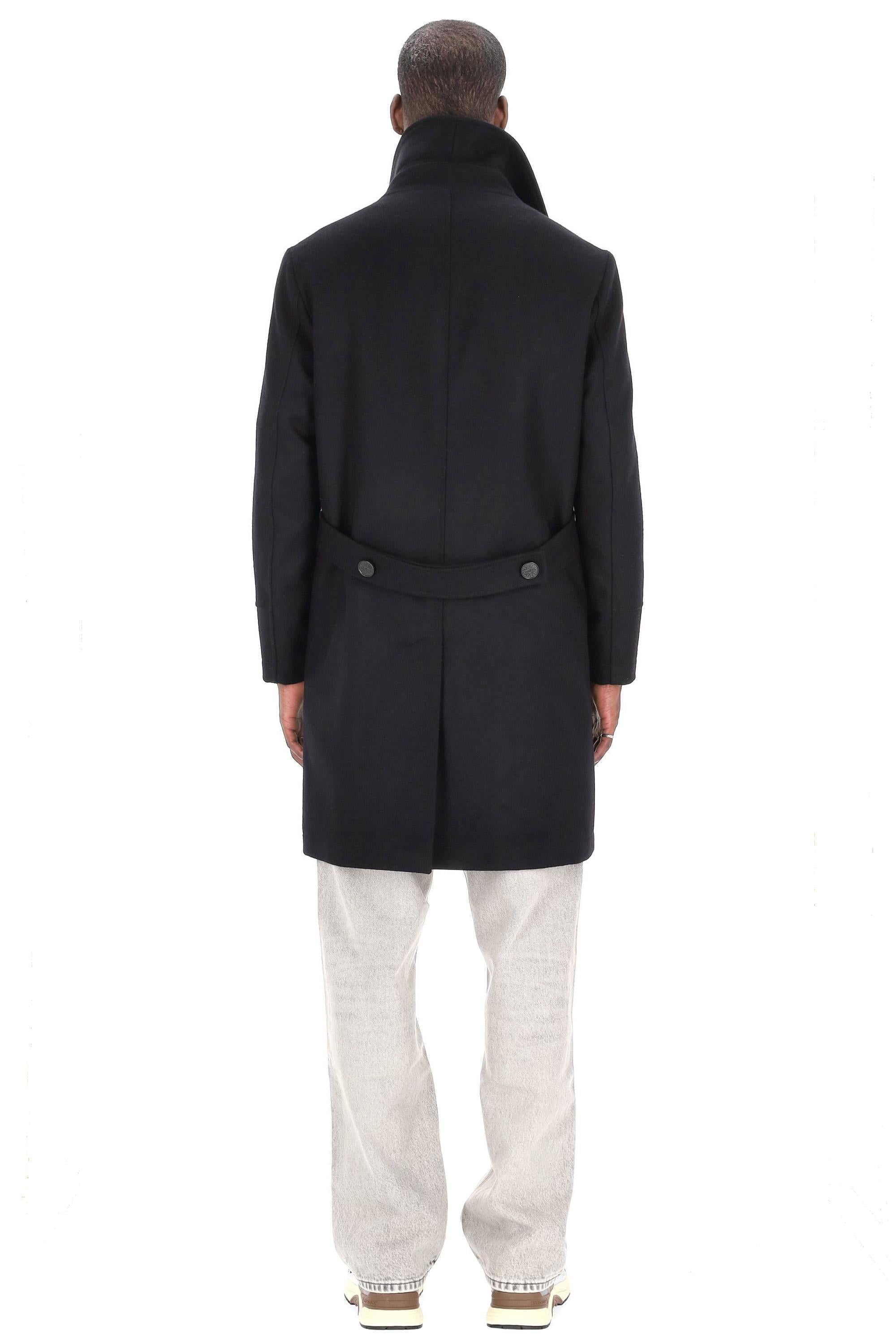 Peacoat lungo in lana modello Command COMMAND-F TB Camplin
