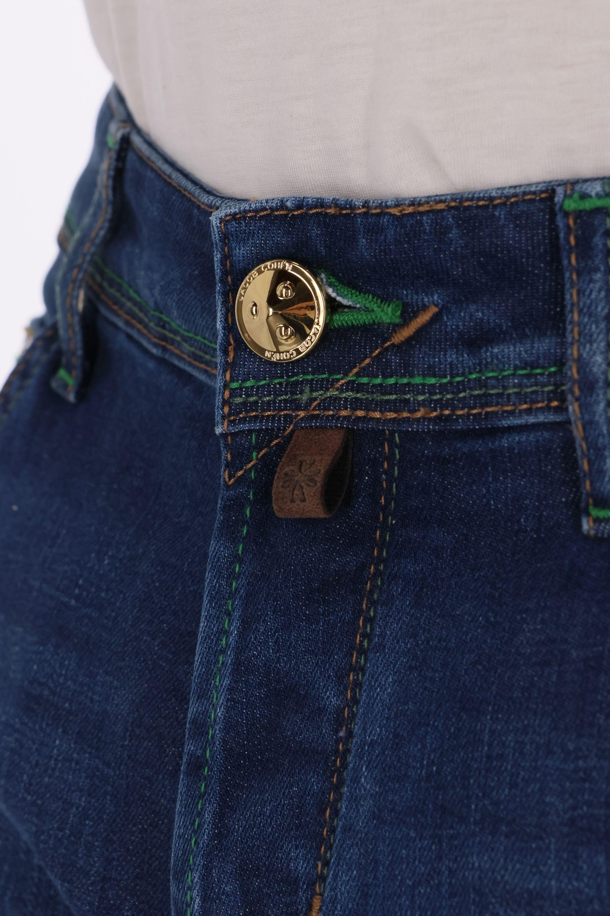 Jeans etichetta verde bimateriale Scott fit QM015 039 S4255 200D Jacob Cohen