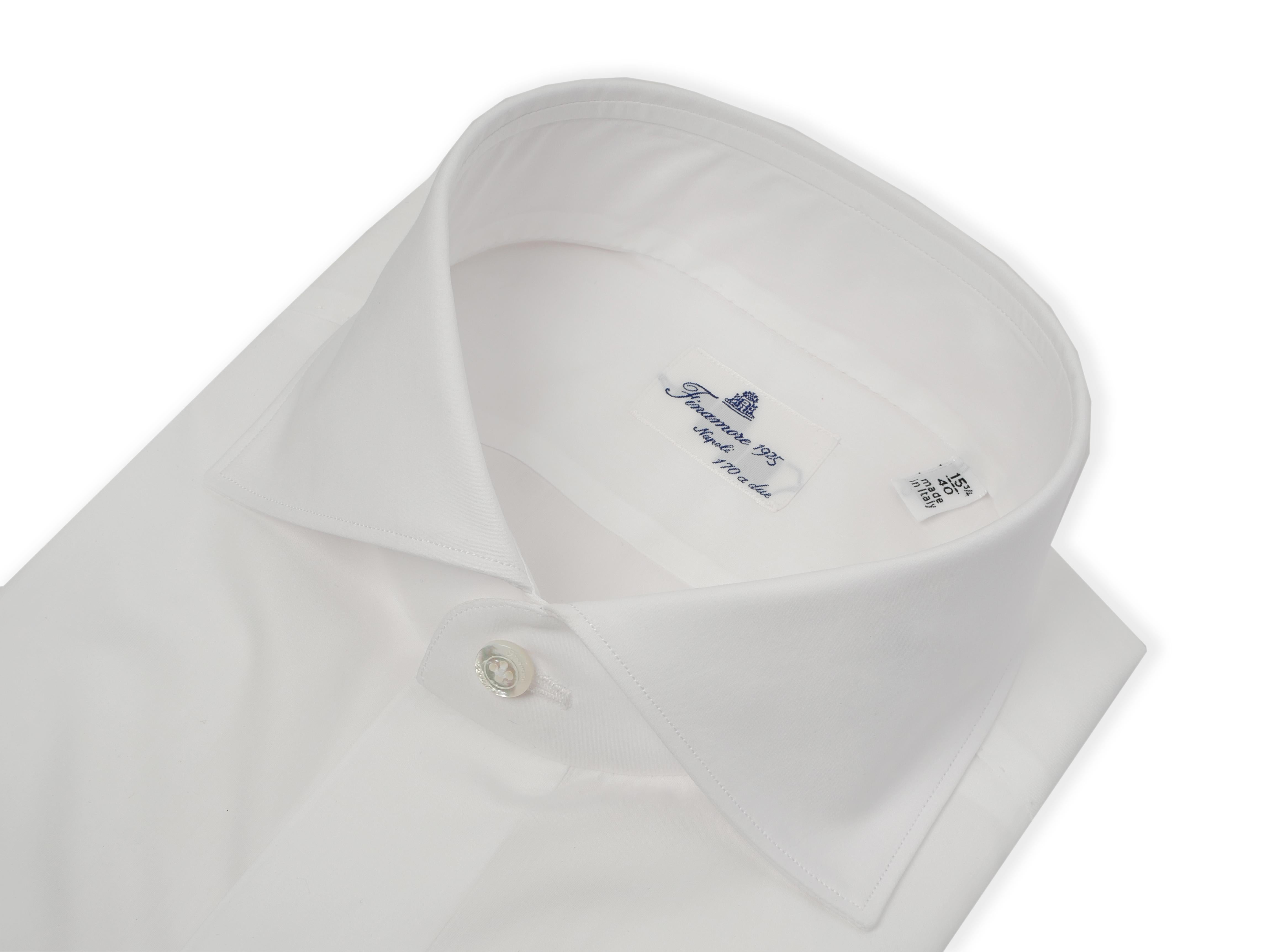 Finamore Camicia sartoriale in cotone giza 45 titolo 170 a 2 linea Milano 840610-C0239-EDUARDO 12