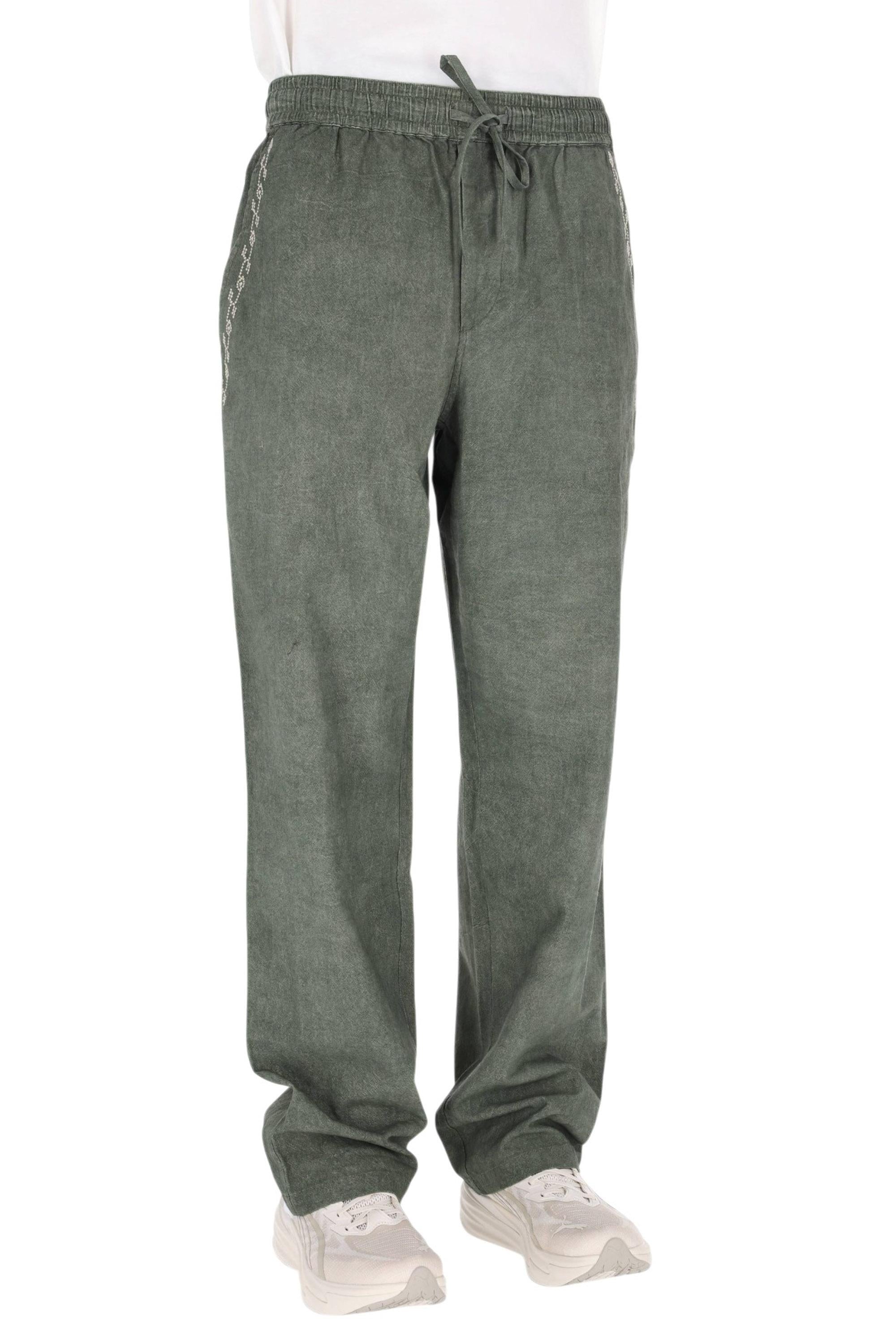 Isabel Marant Pantalone Zabel in garza di cotone con ricami PA0697HA-D1T11H 67LK