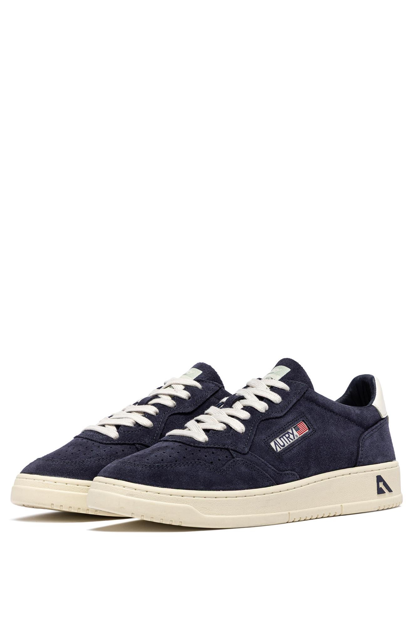 Autry Sneaker Medalist in camoscio talloncino bianco AULM UH11 SPBLUE/WHT