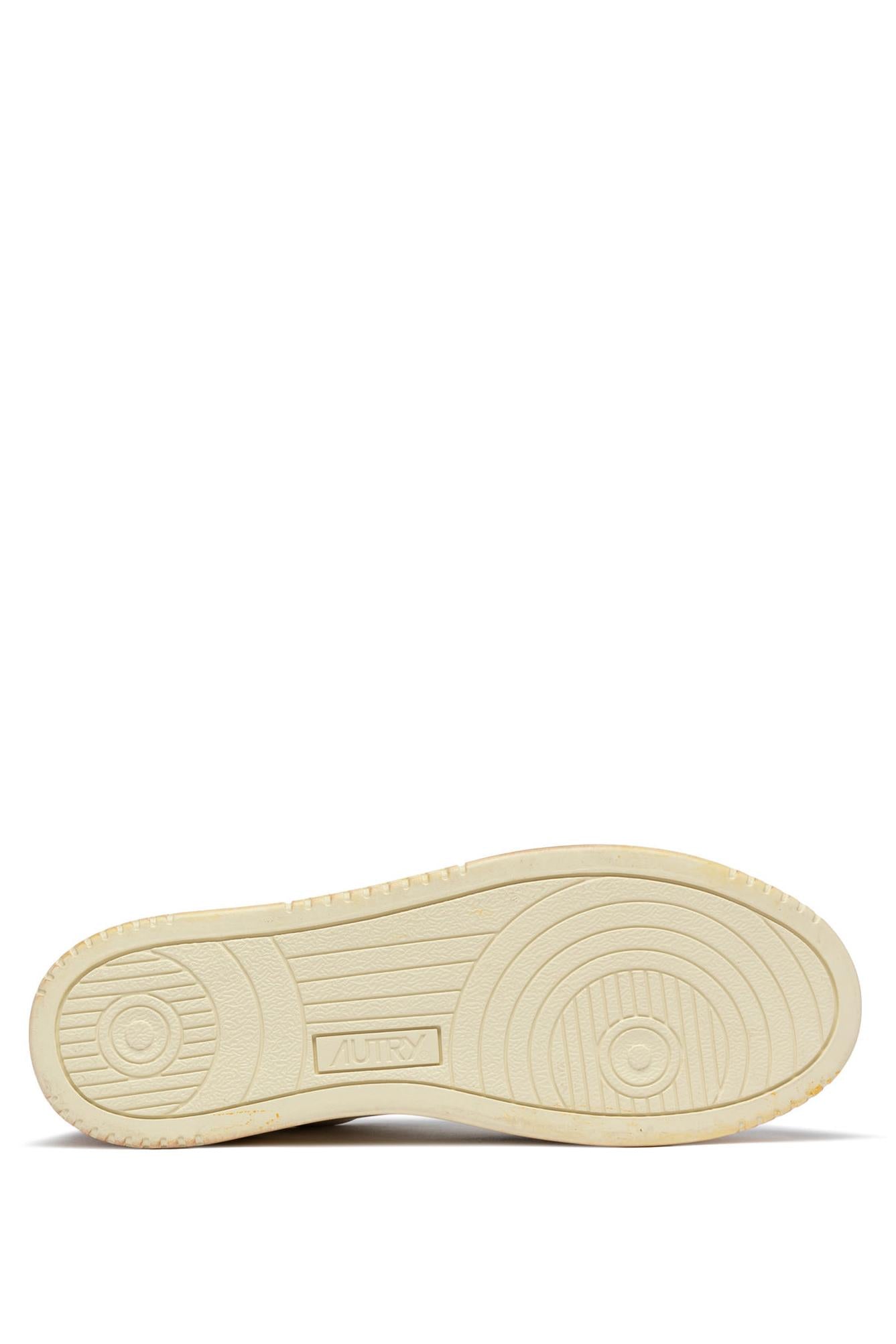 Autry Sneaker Medalist Super Vintage in pelle talloncino bronzo AVLM SV58 WHT/SPA/COPP