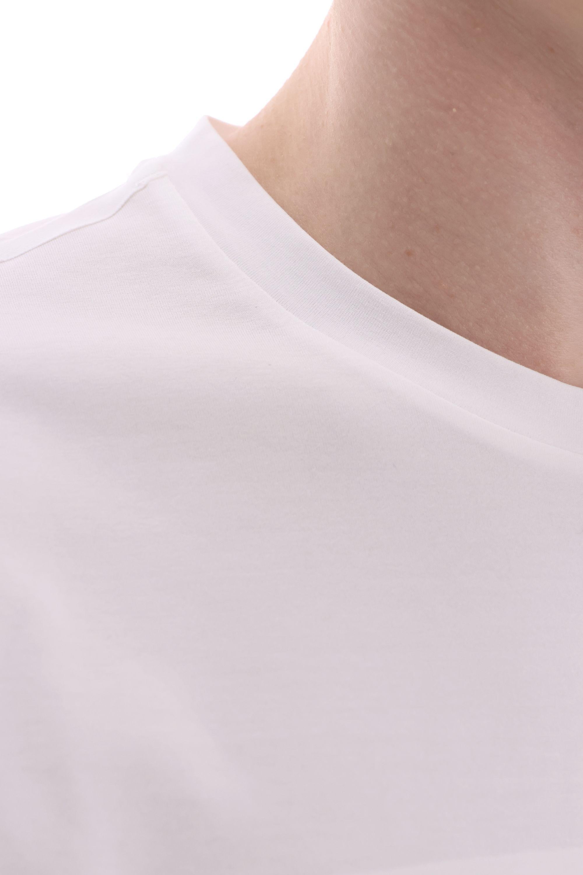 T-shirt in cotone con termo nastrature JG000237U 1000 Herno