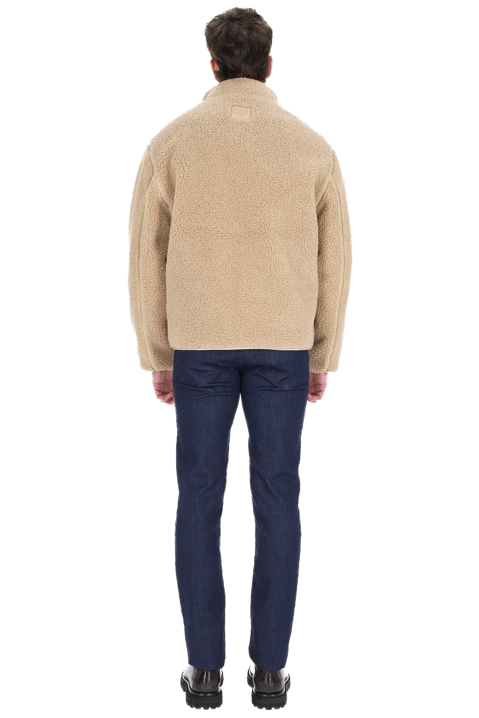 Maison Kitsuné Giubbotto bomber in orsetto over fit PM02120WM2028 0335