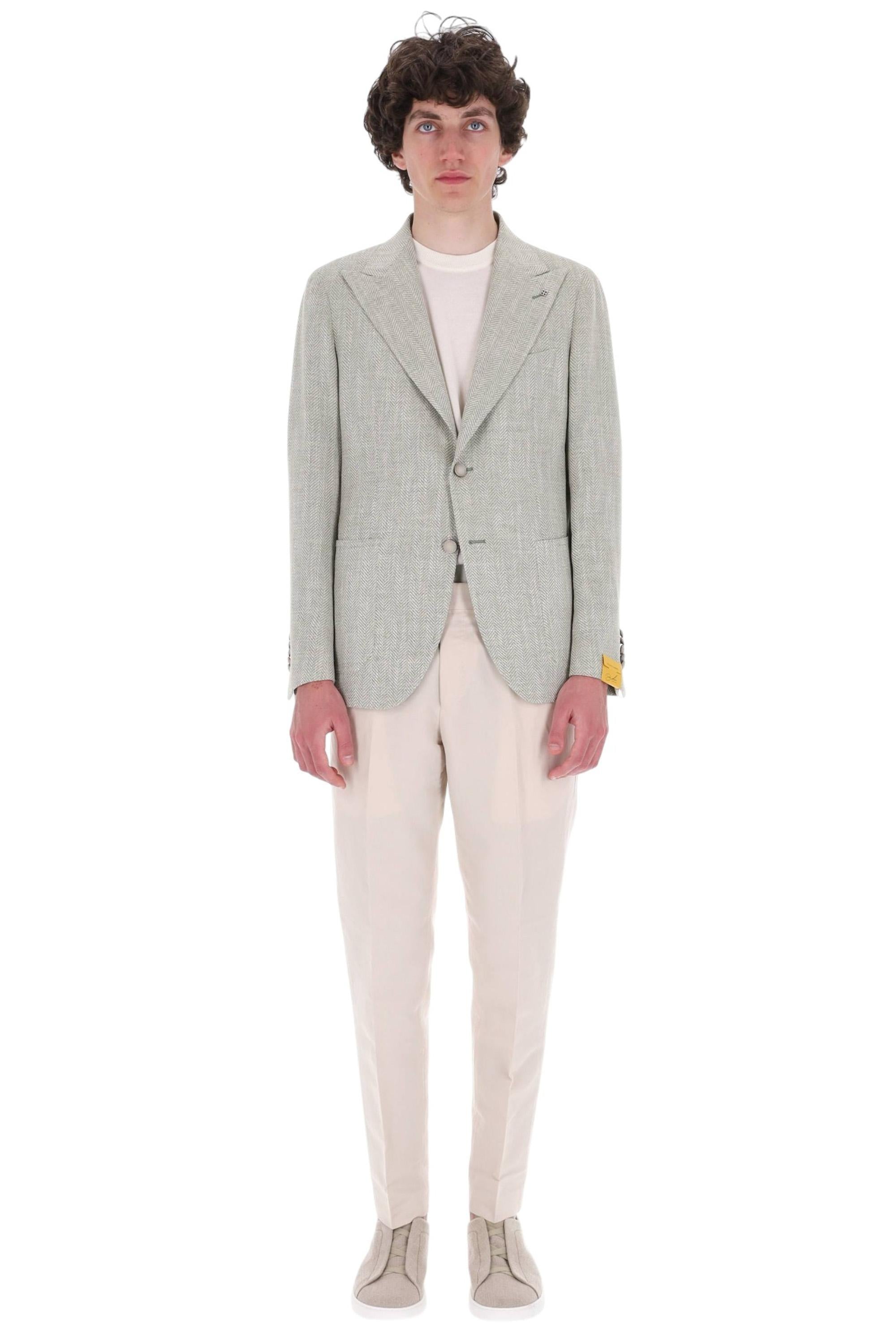 Tagliatore Giacca resca Pino Lerario in lana-lino-cotone tessuto C. Barberis Canonico G-PL26K C90059 EV870