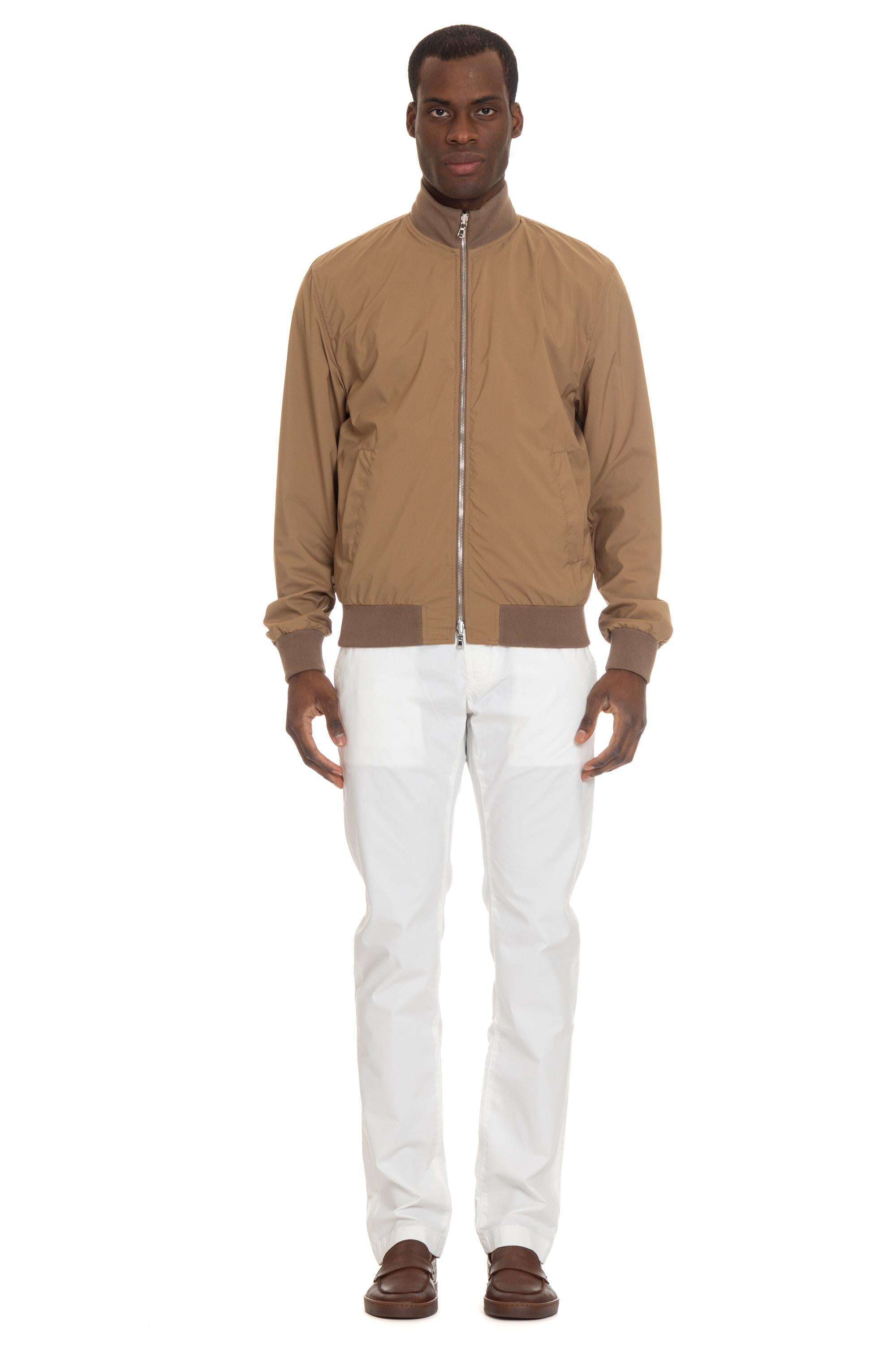 Giubbino in camoscio primo fiore con zip 407A.F241 2118 Valstar