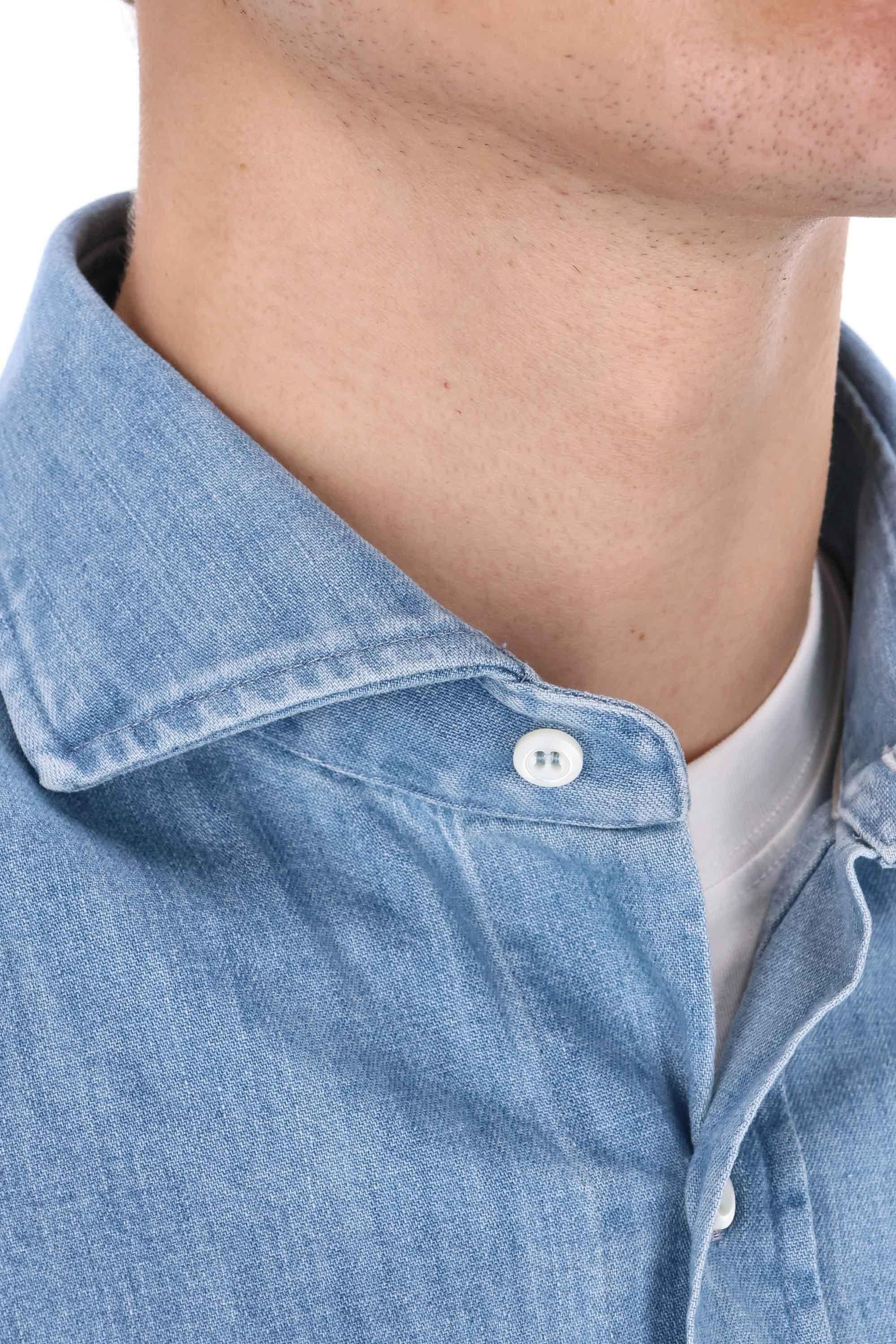 Brunello Cucinelli Camicia in denim MH1921718 C8331