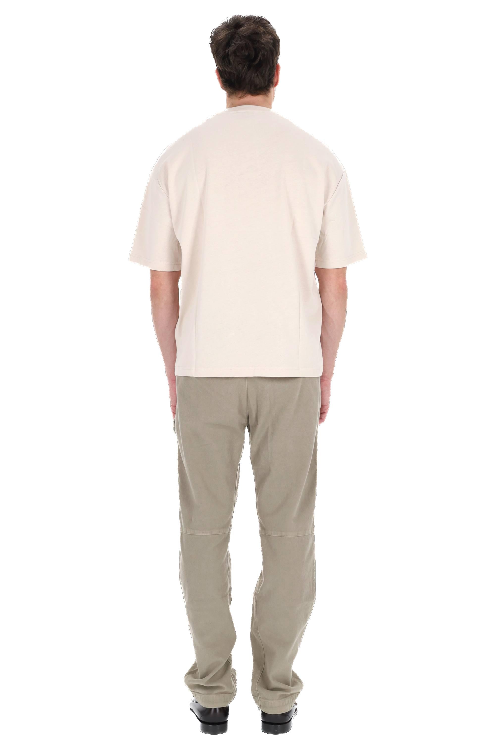 A.P.C. T-shirt in cotone con logo grande VPC COHLR-M26385 AAD-ECRU