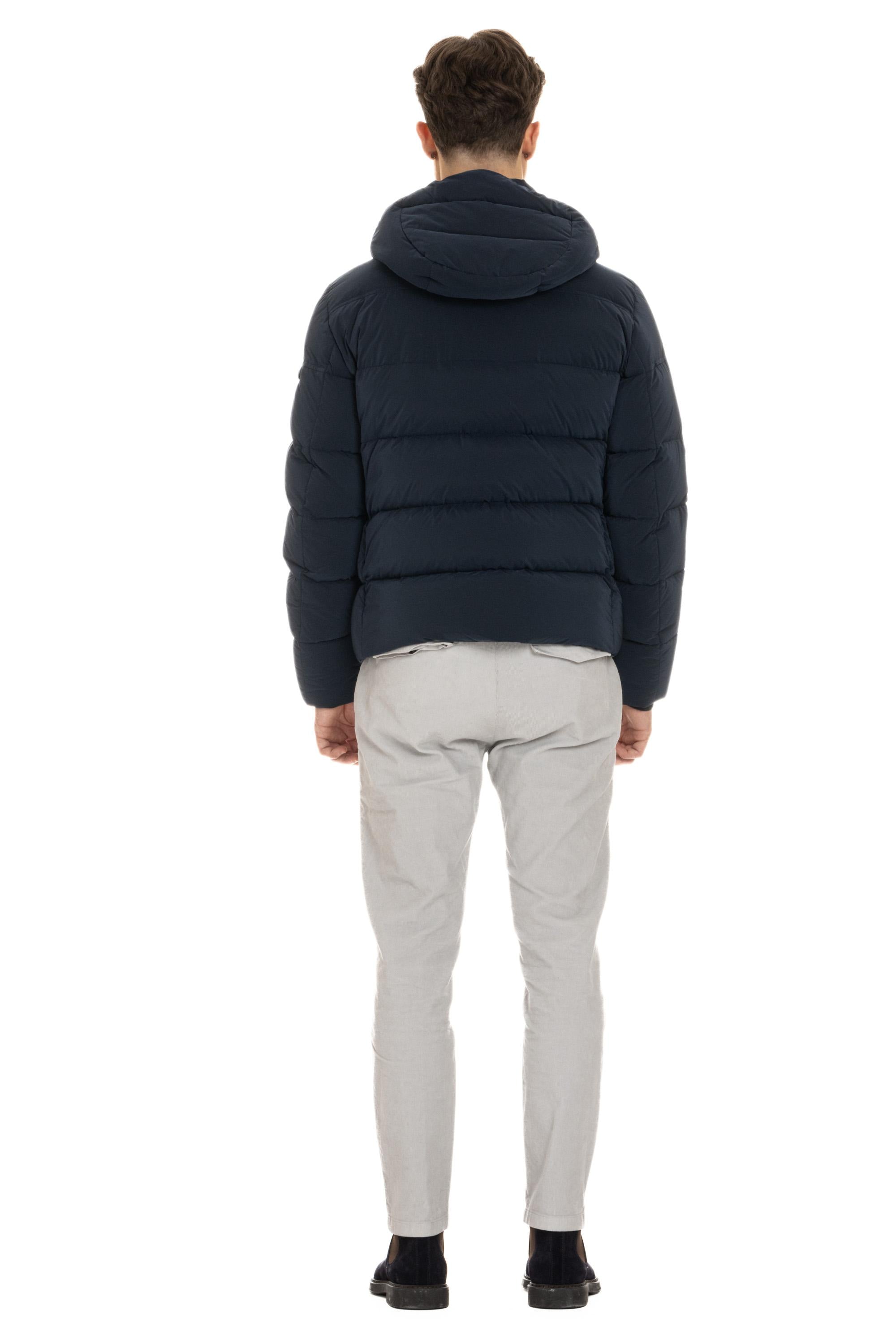 Piumino bomber con cappuccio modello Brett-Os BRETT-OS BLU Moorer