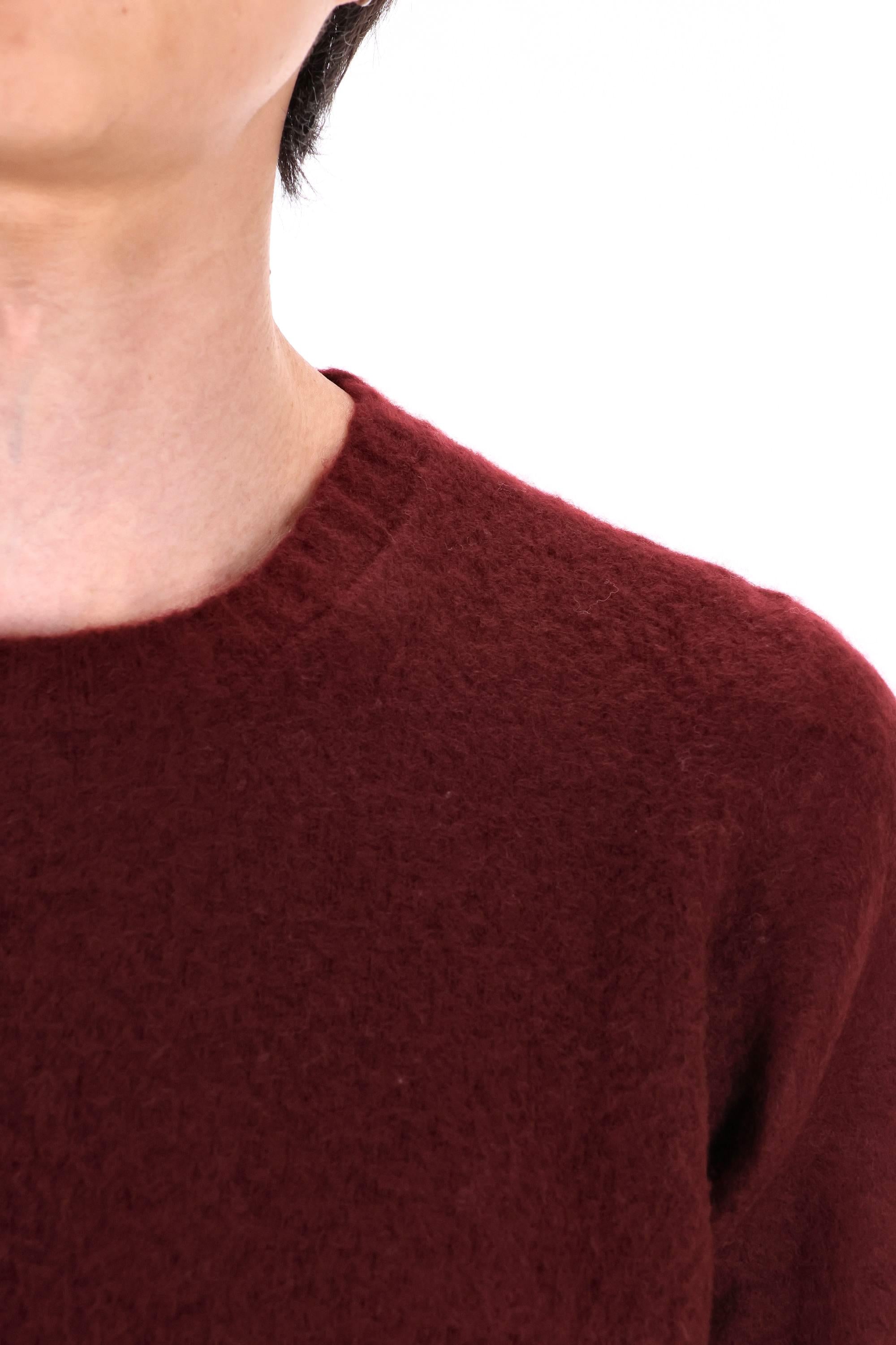 Maglia girocollo in lana garzata D8W103GLO-2 395 Drumohr