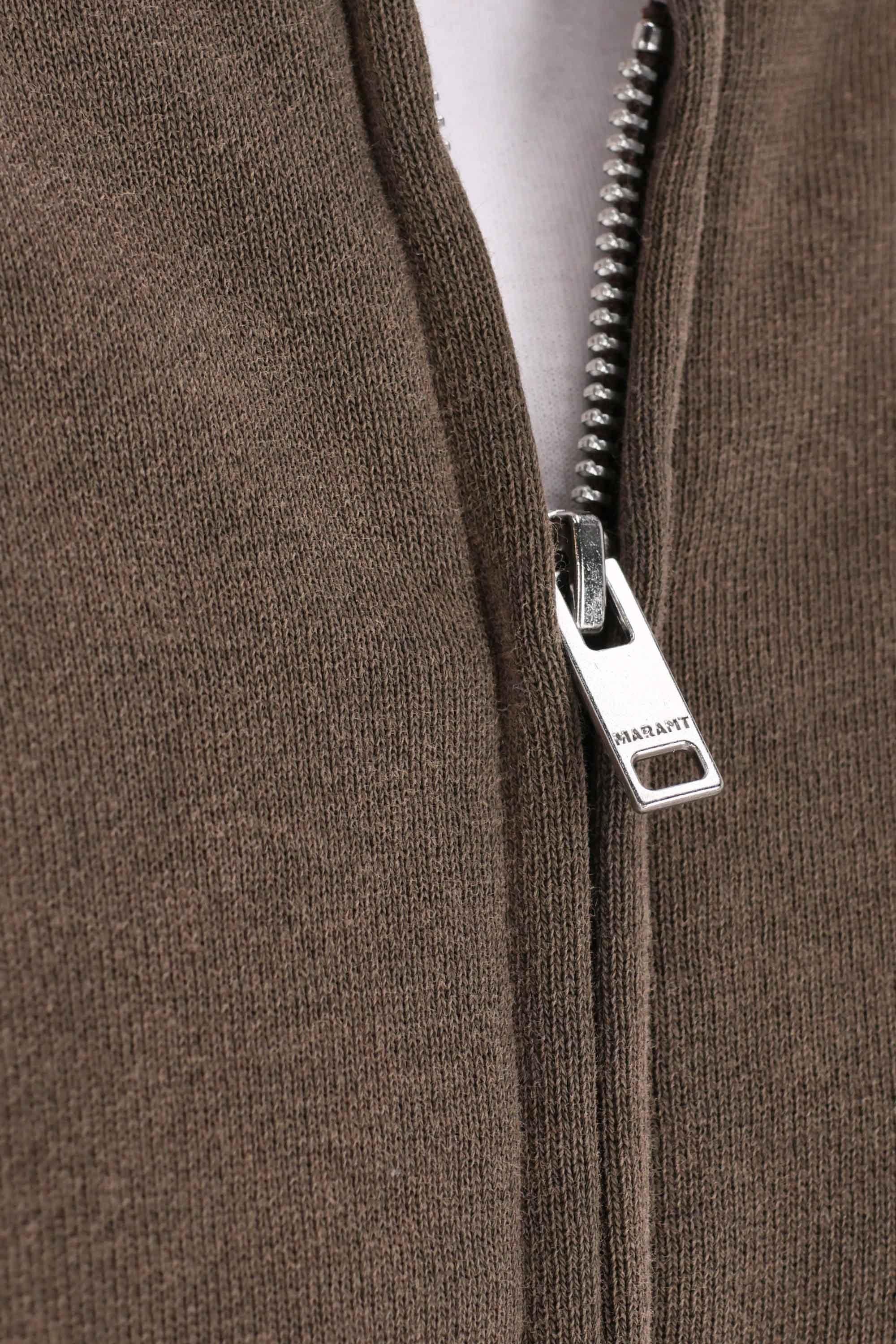 Isabel Marant Felpa full zip trattamento lived-in mod. Marty SW0161HB-C3M02H 50DZ