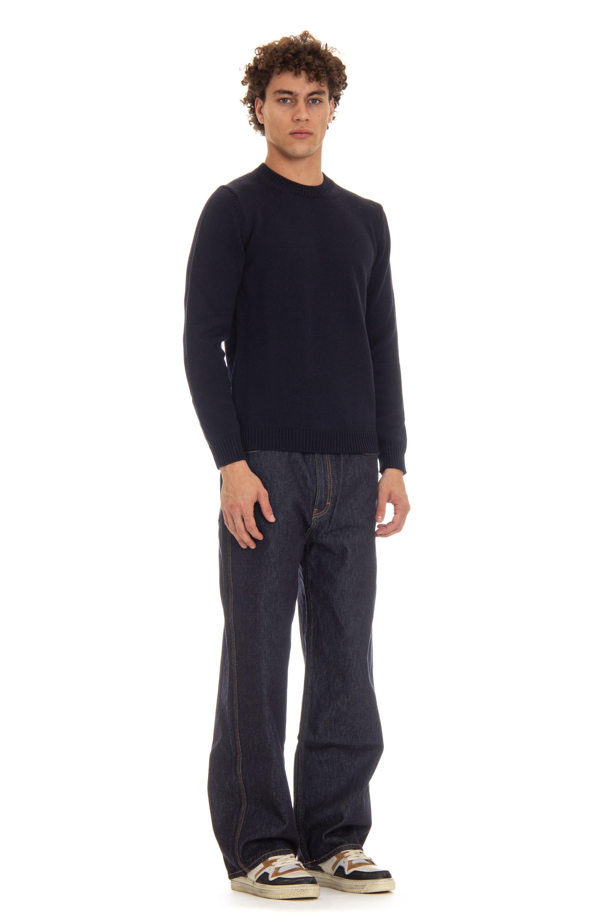 Maglia girocollo in lana merino RA02001 RA0210 Roberto Collina