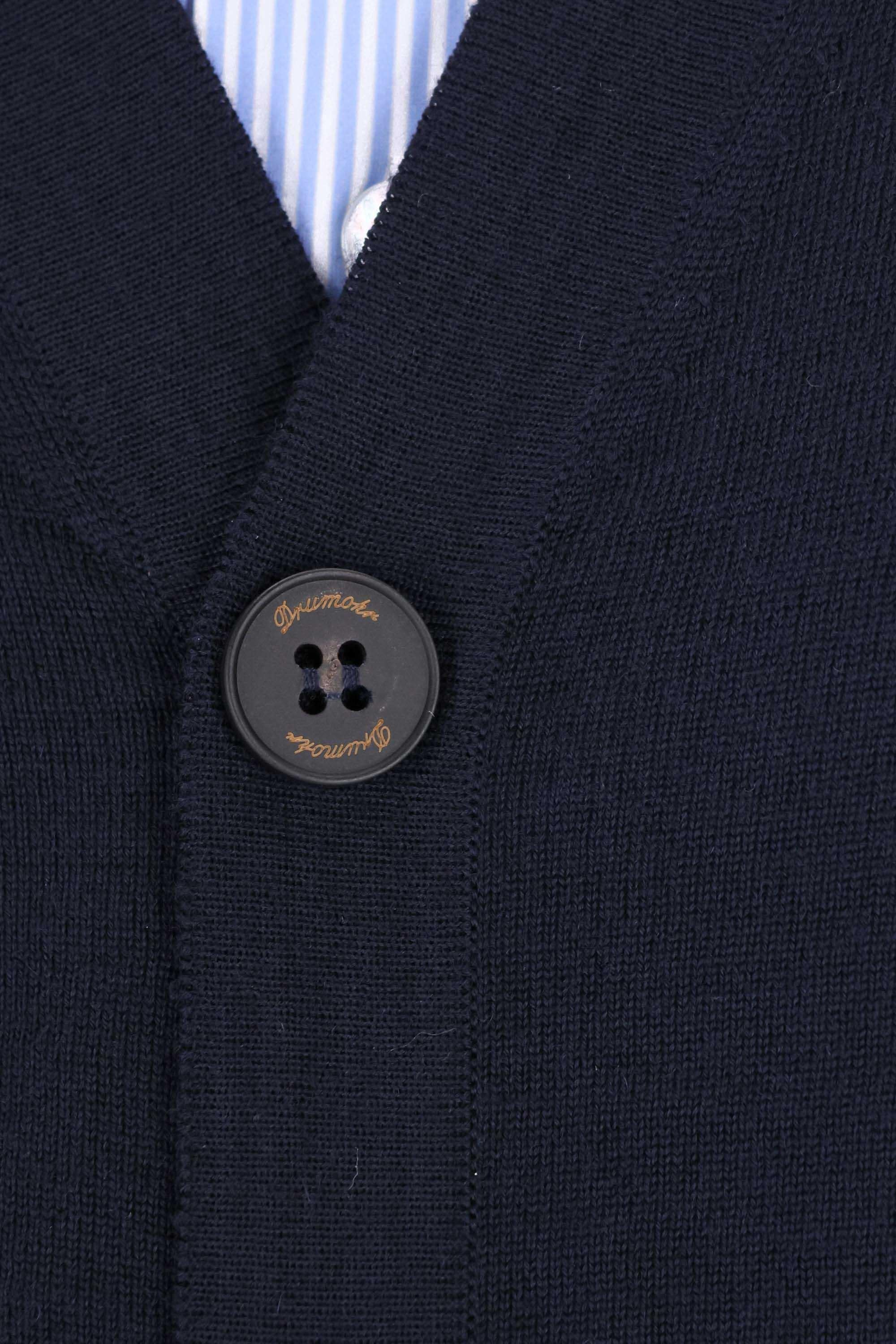 Cardigan in lana extrafine super 140's D0D109L-2 790 Drumohr