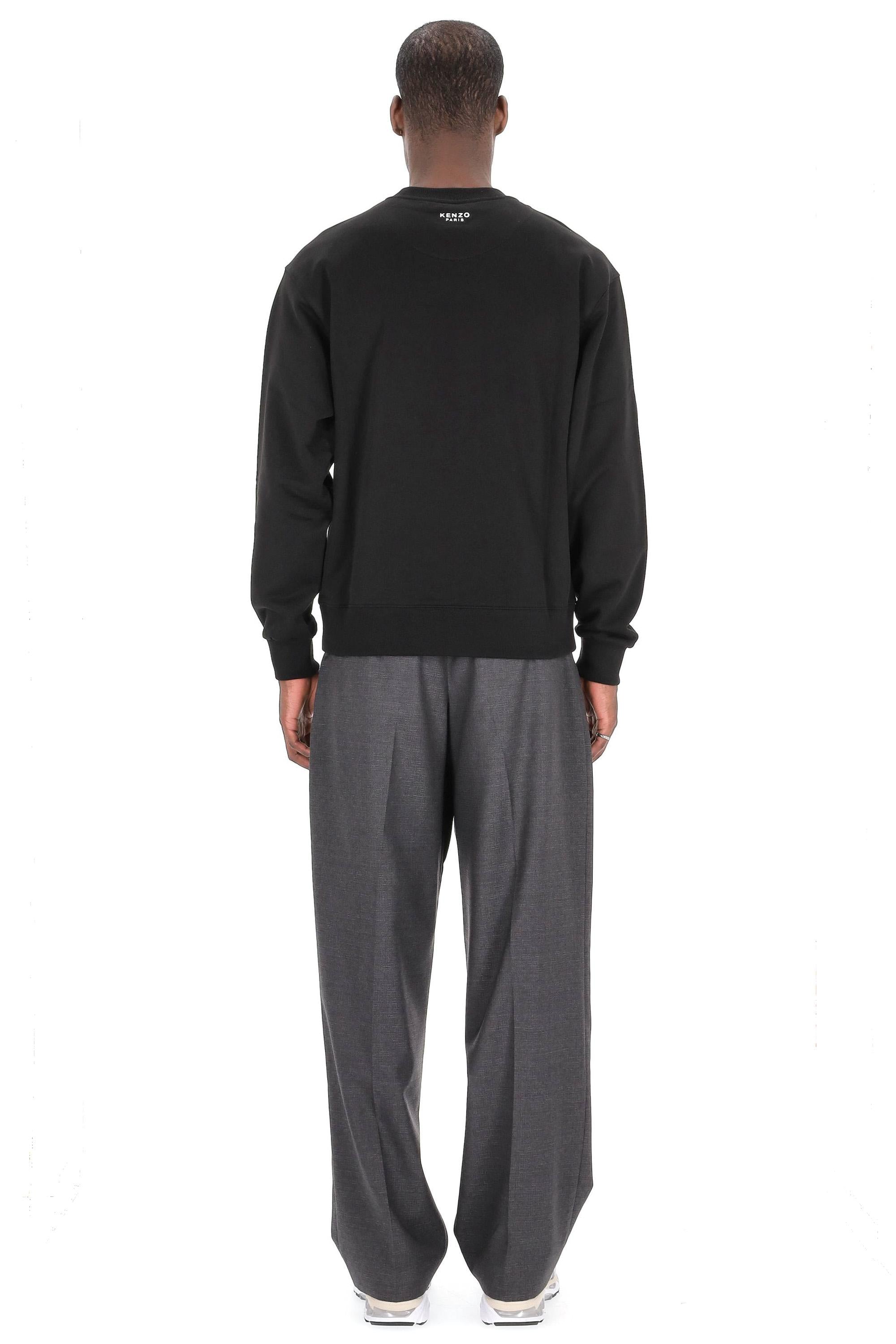 Felpa girocollo in cotone Boke Flower FE65SW2234MF 99J Kenzo