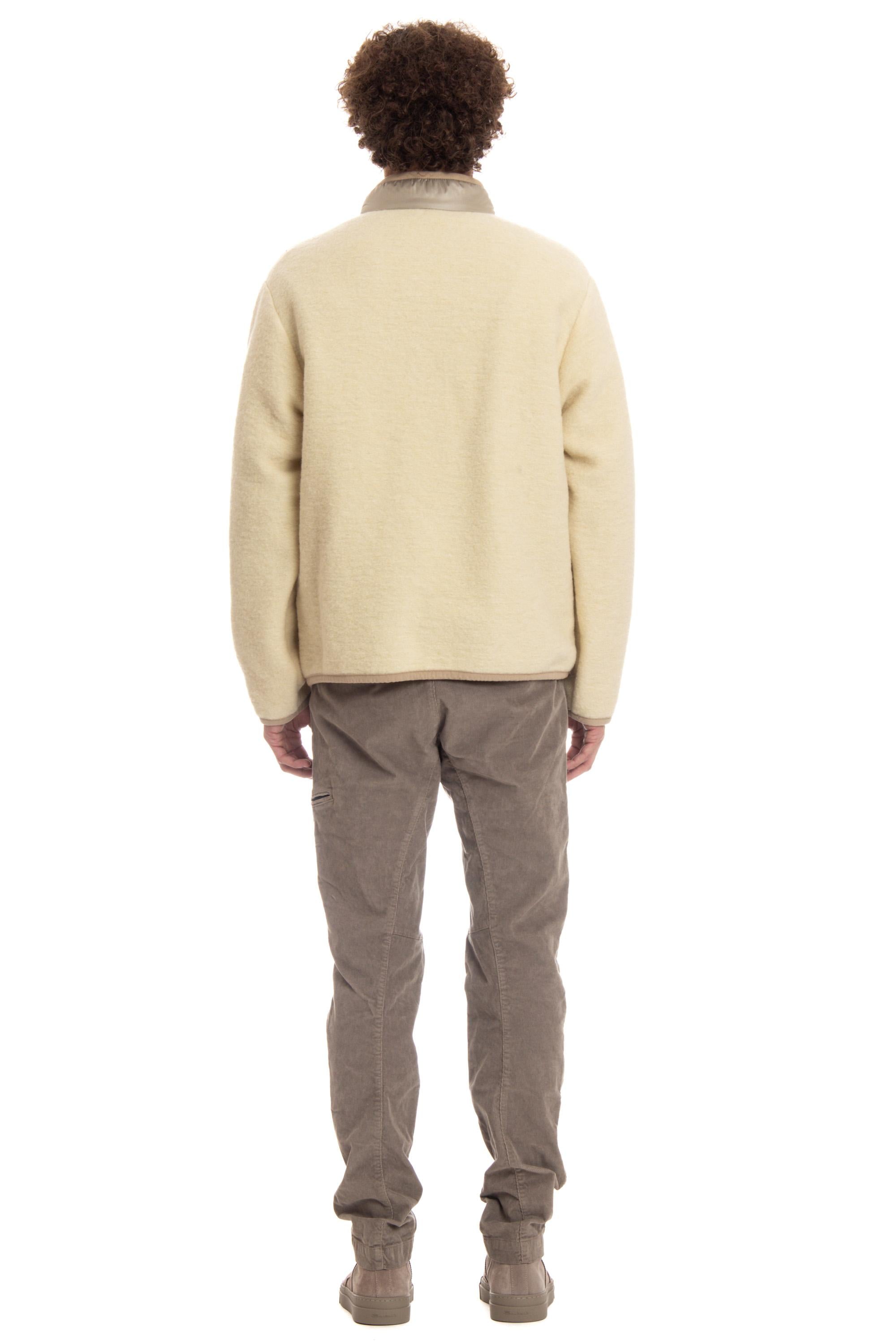 A.P.C. Blouson in pile di lana vergine mod. Ewan WVBCA-M02855 DAB LIGHT YELLOW