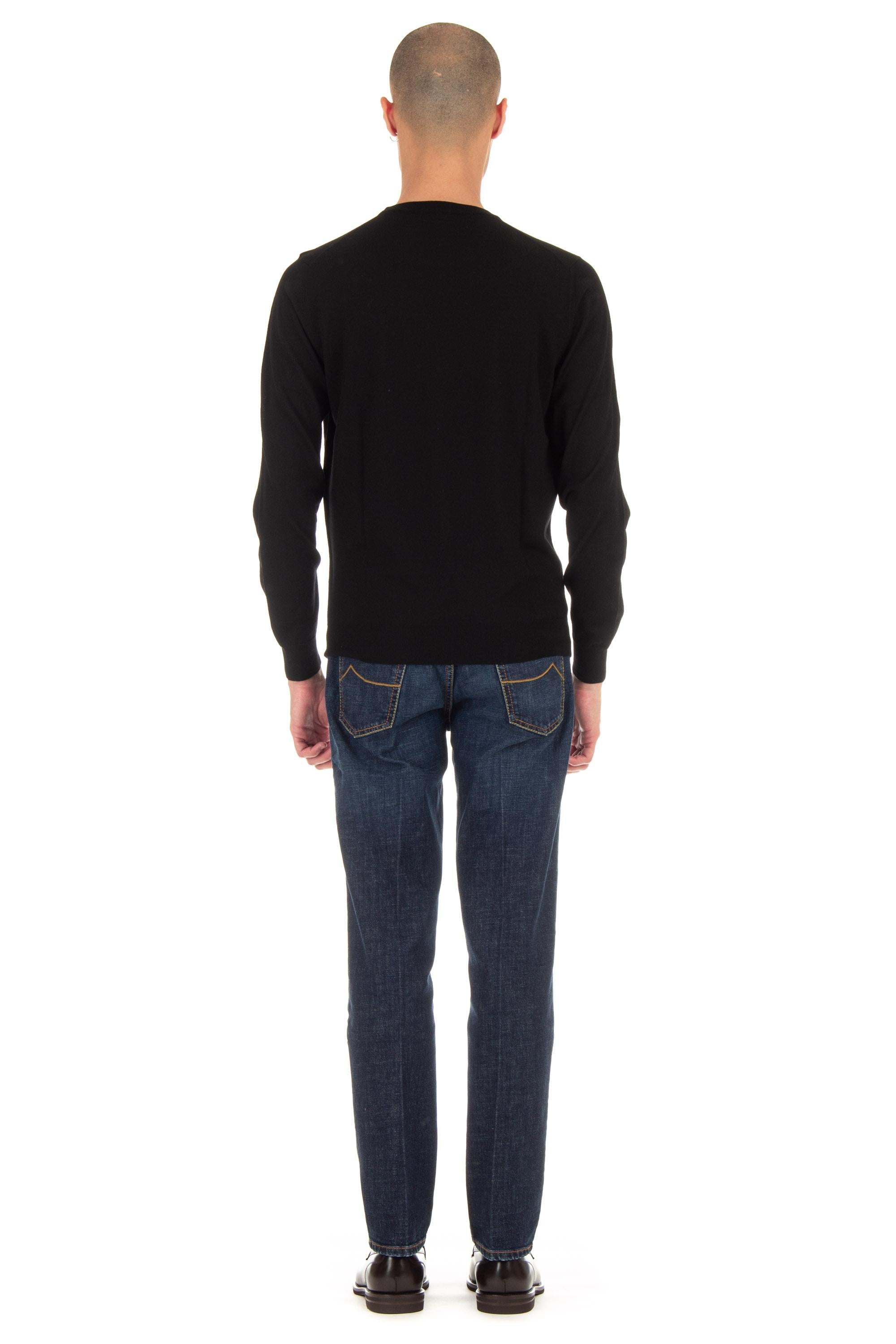 Maglia girocollo in lana fine super 140's D0D103.2 690 Drumohr