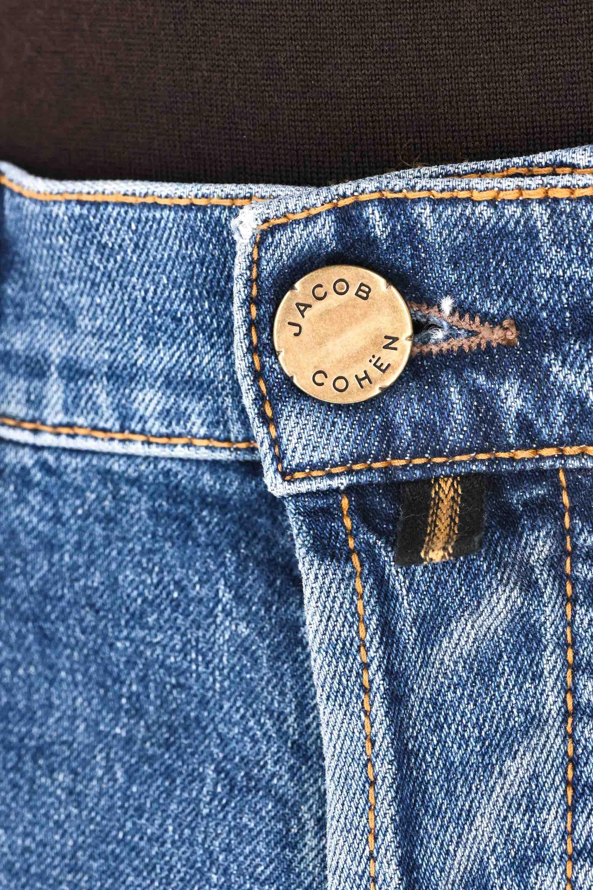 Jeans con etichetta camoscio modello Jude JUM_QE033-075-S4259 200D Jacob Cohen