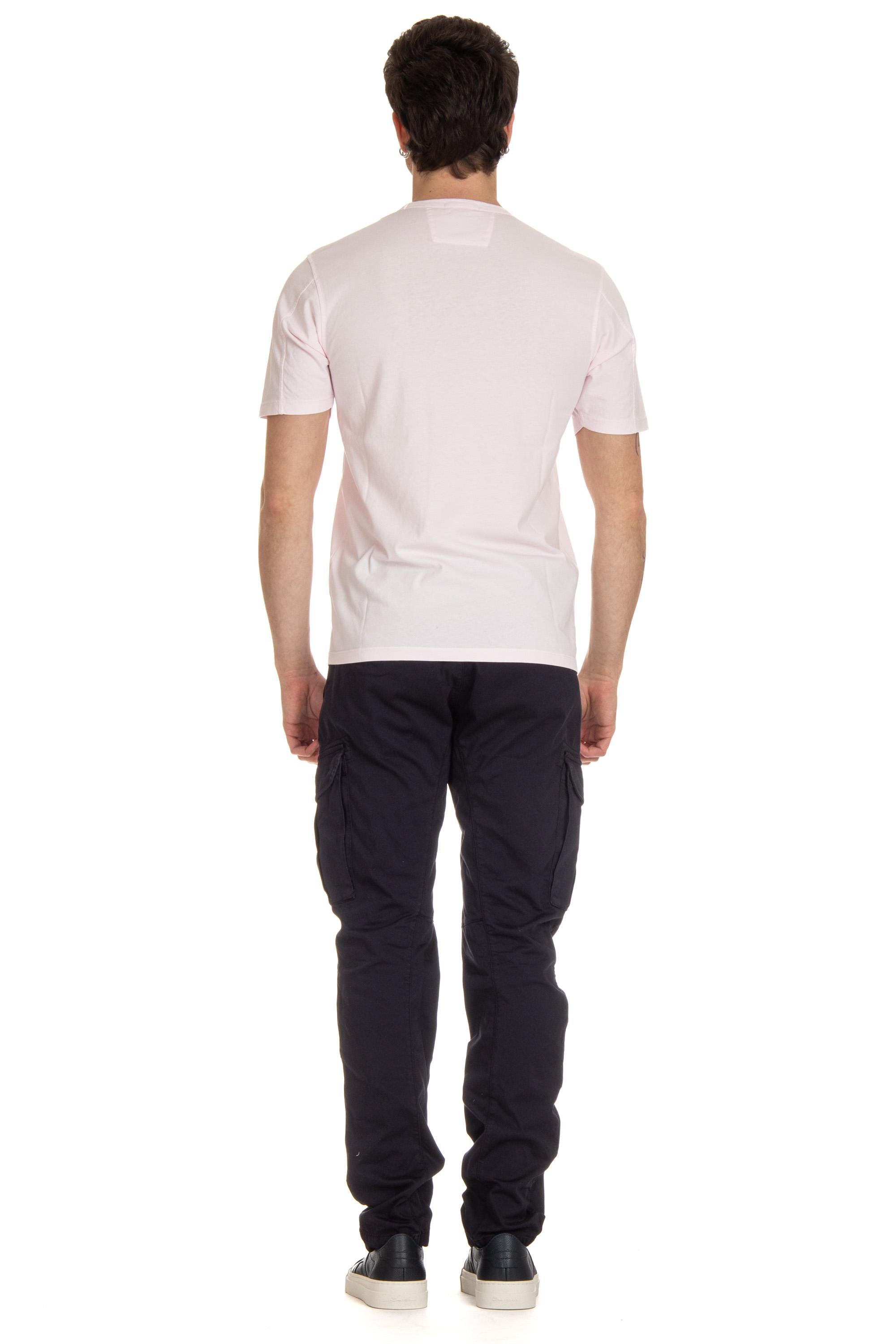 CP Company T-shirt in cotone resist dyed CMTS085A-005431R 501