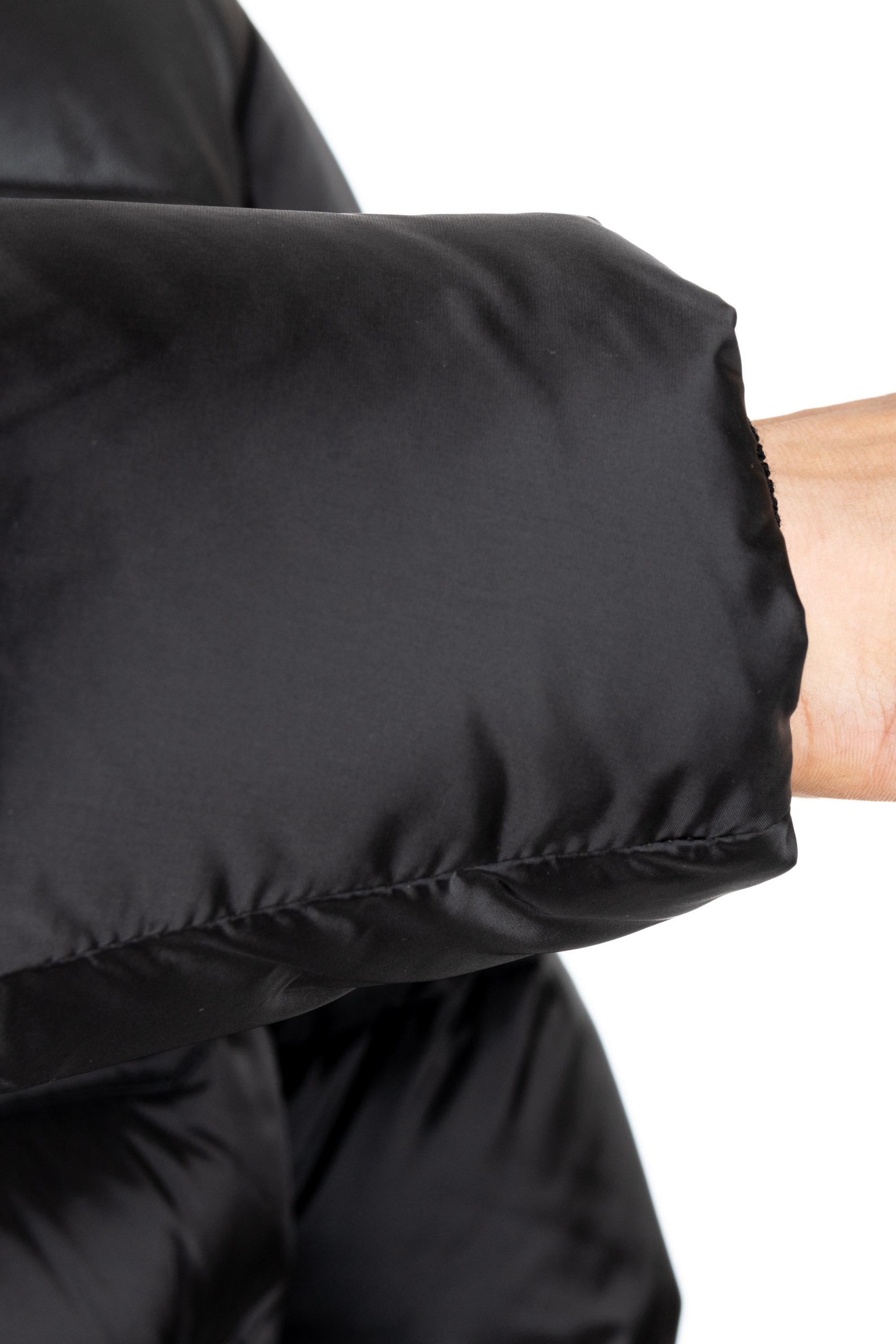 Moorer Bomber in nylon e pelle modello Alarick-Peh ALARICK-PEH NERO