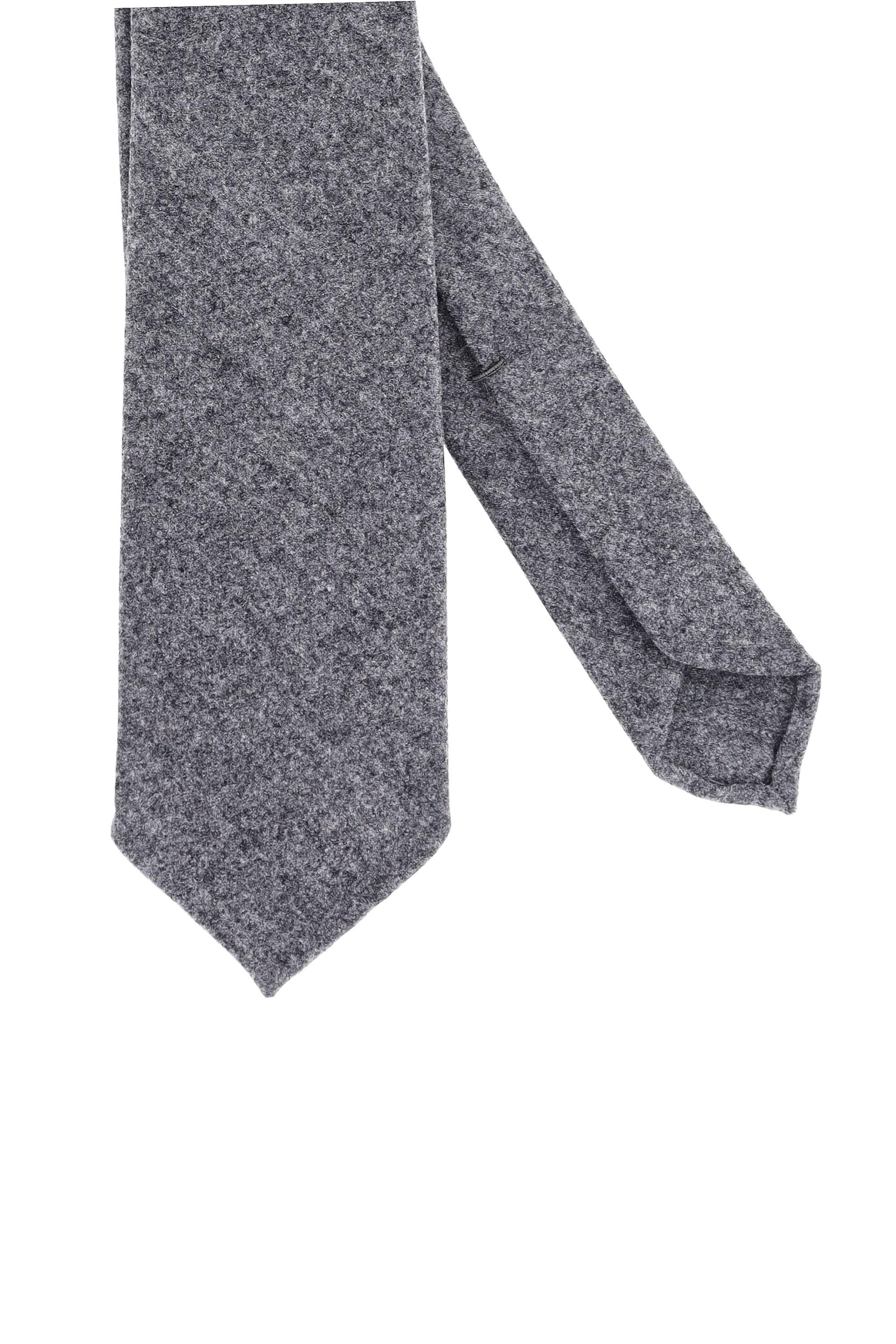 Barba Cravatta sartoriale 7 pieghe in lana vergine 51025-LTIE 0075