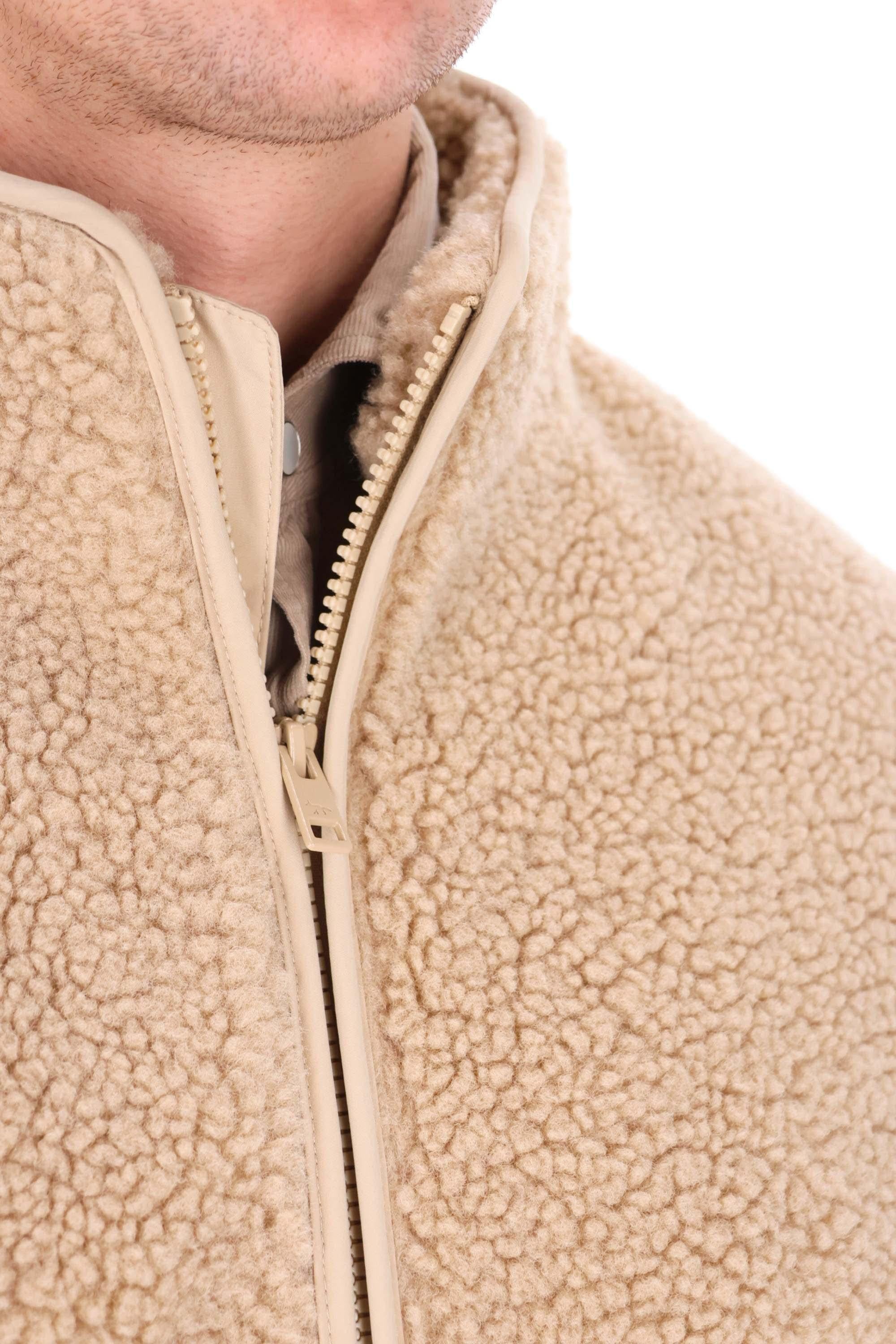 Maison Kitsuné Giubbotto bomber in orsetto over fit PM02120WM2028 0335