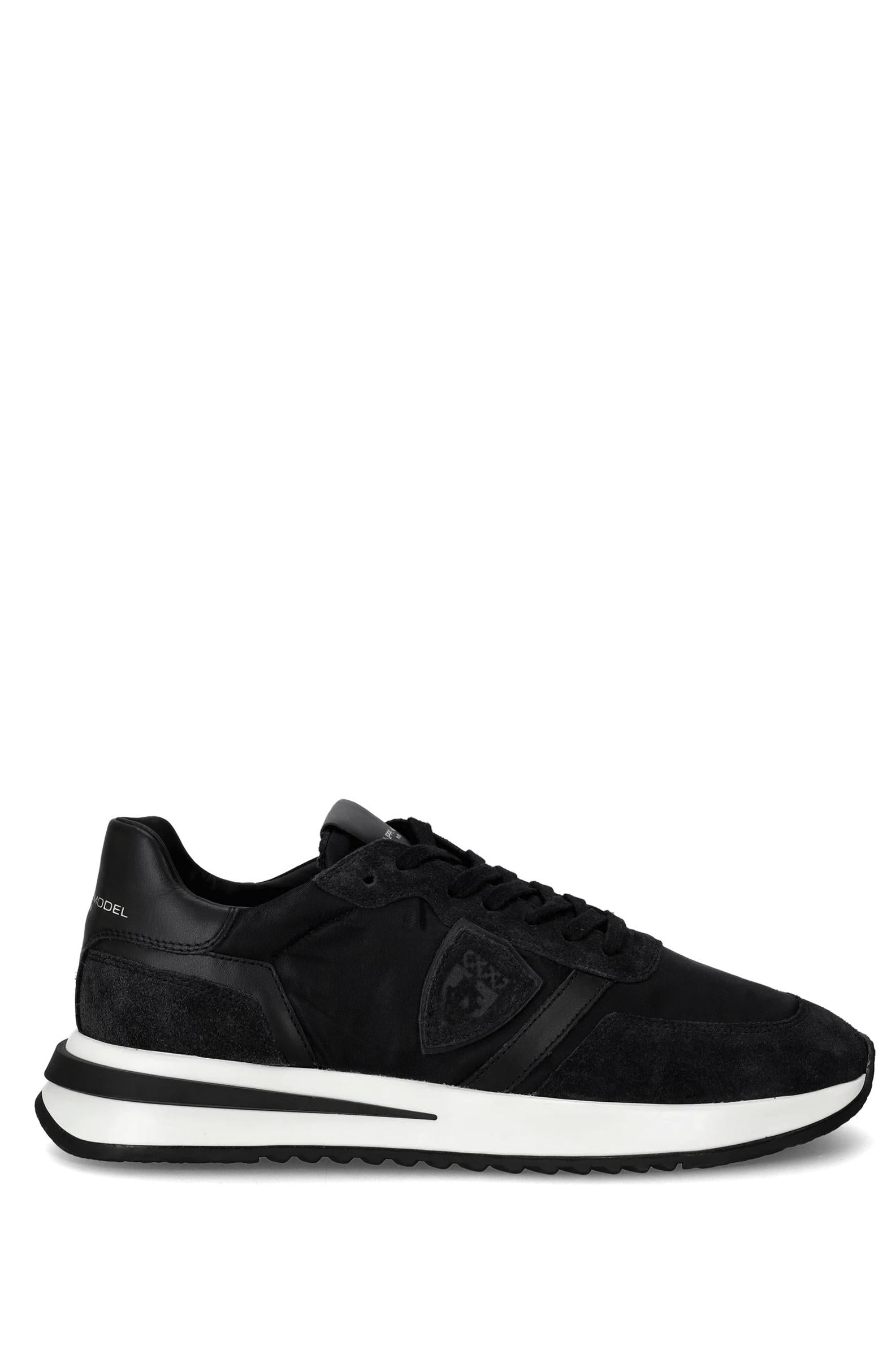 Philippe Model Sneaker Tropez 2.1 in camoscio e nylon full black TYLU.TROPEZ/2 W002