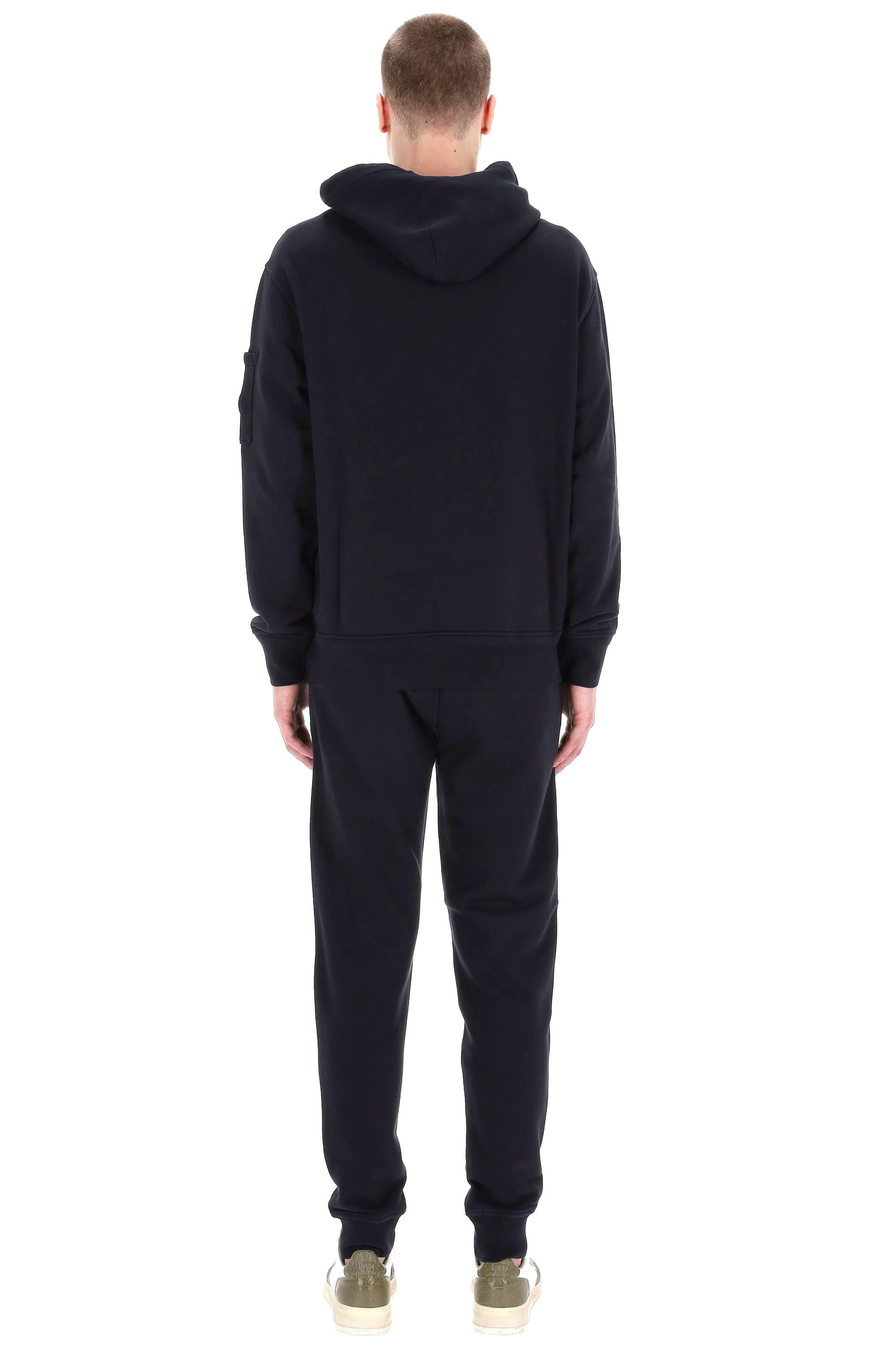 Felpa con cappuccio in cotone diagonale MSS099A11 0044G 888 CP Company