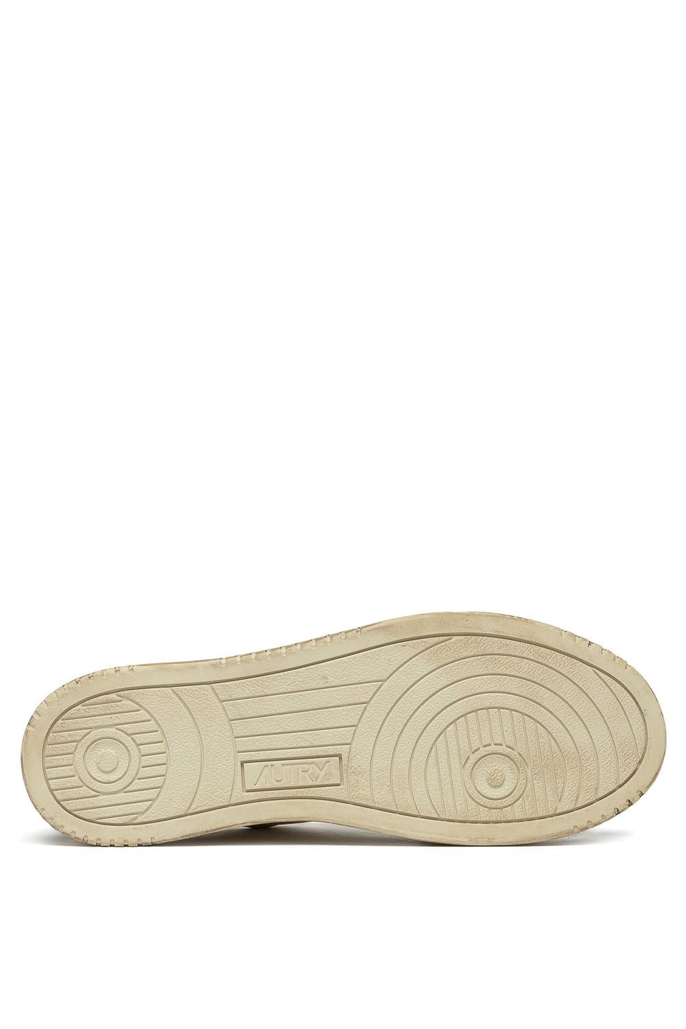 Autry Sneaker SuperVintage in pelle anticata AVLM LS10 LIZARD/SILV