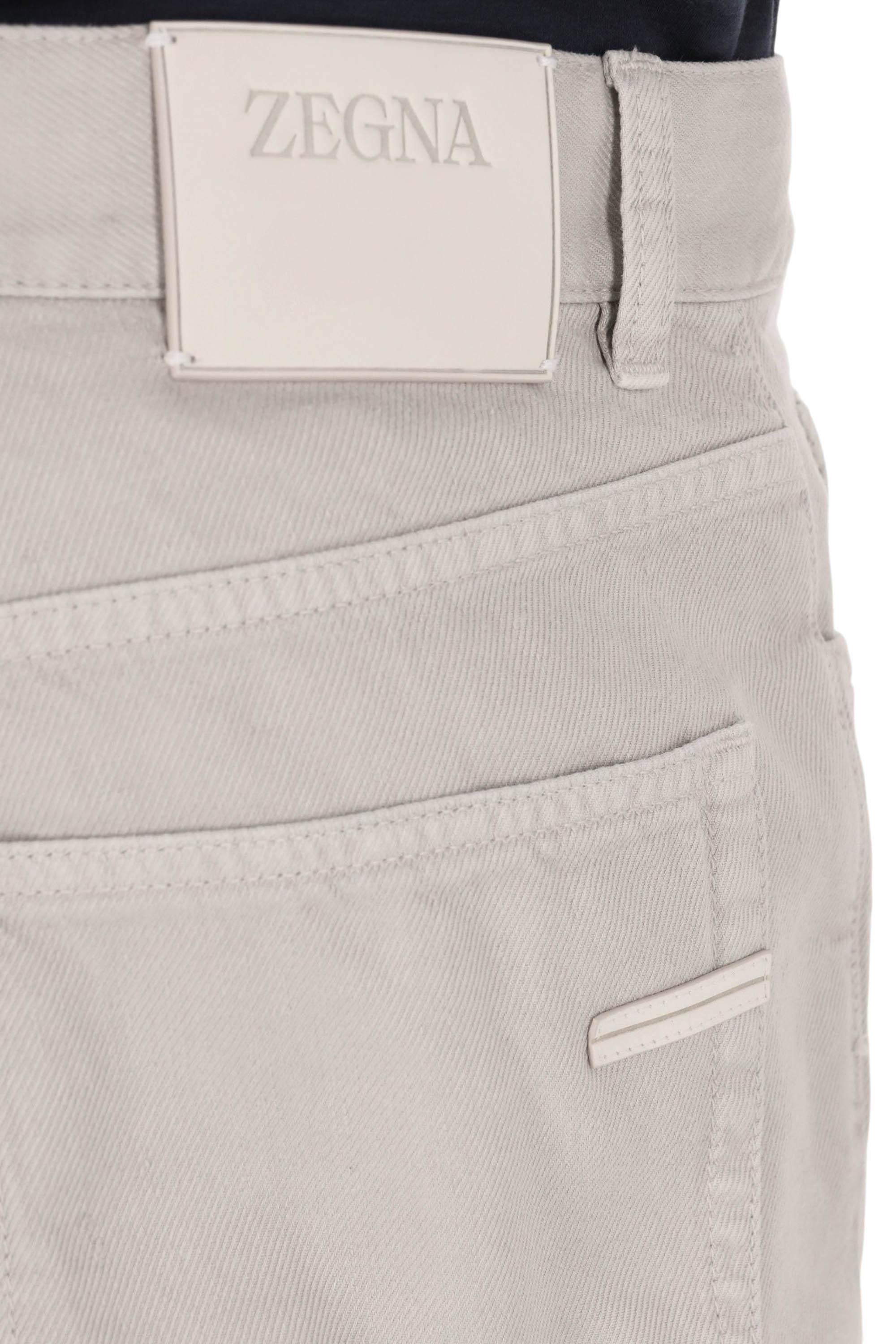 Zegna 5 tasche color Roccia in cotone murble UHL59A3-CITYE K01