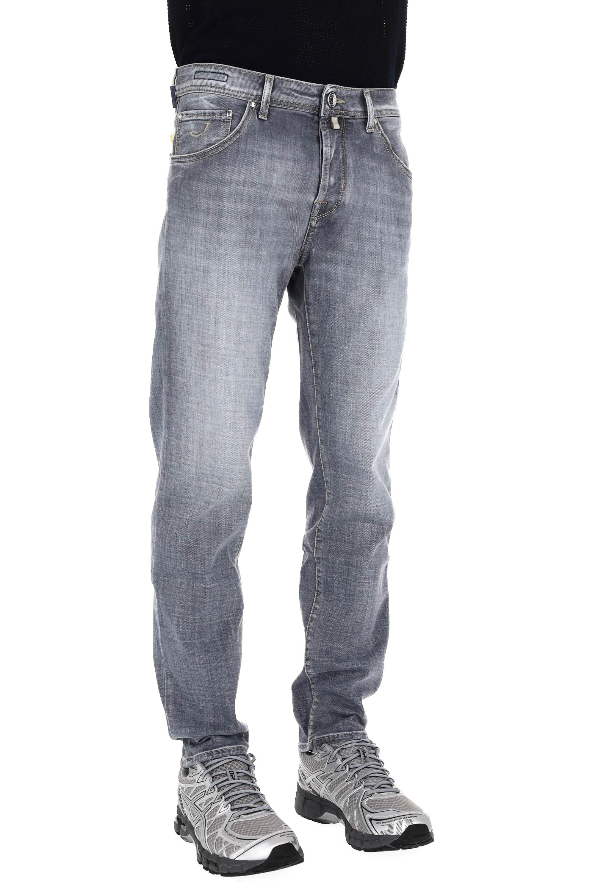 Jacob Cohen Jeans grigio in cotone comfort Scott fit QE015-053-S4126 700D