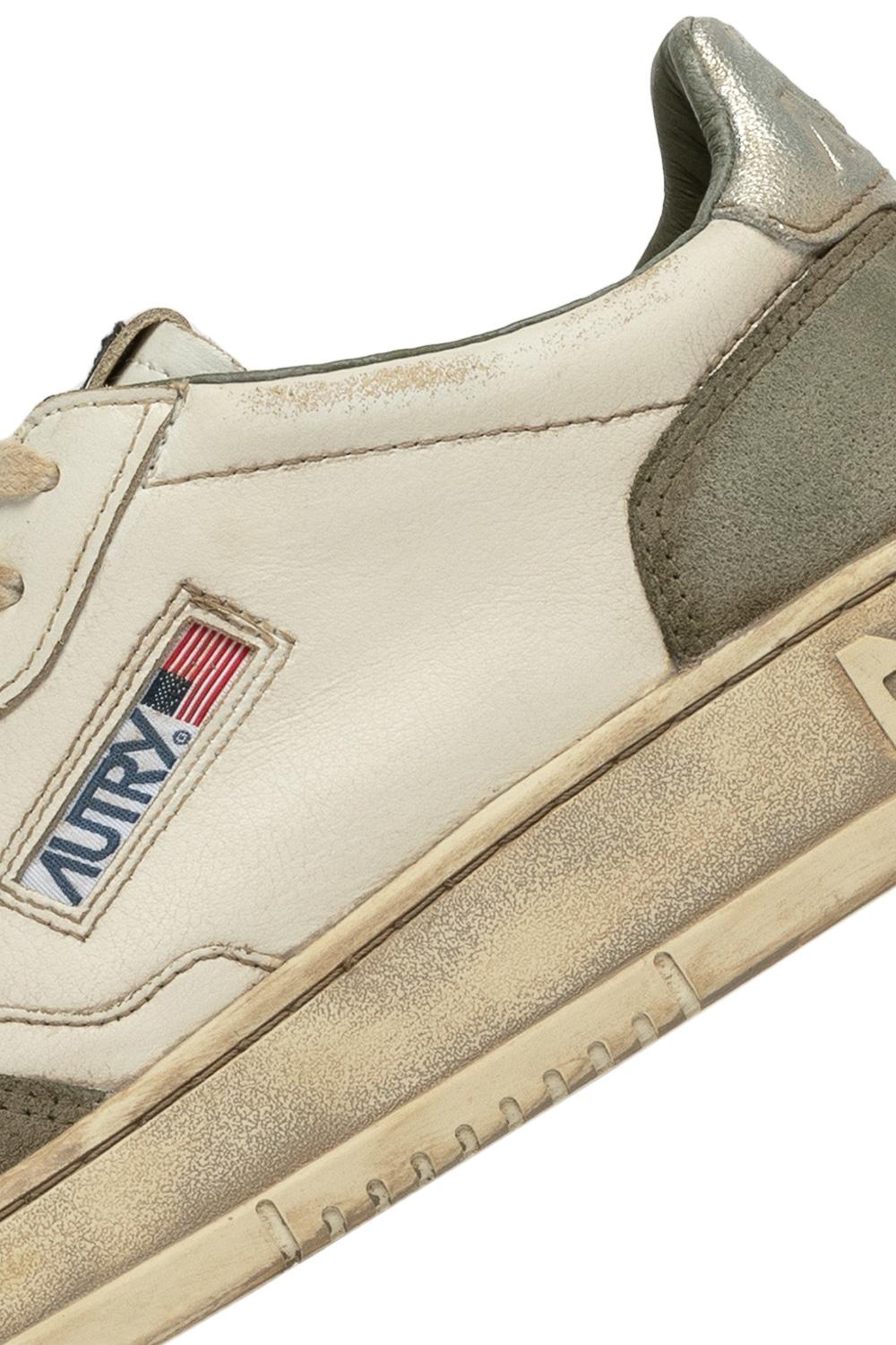 Autry Sneaker SuperVintage in pelle anticata AVLM LS10 LIZARD/SILV