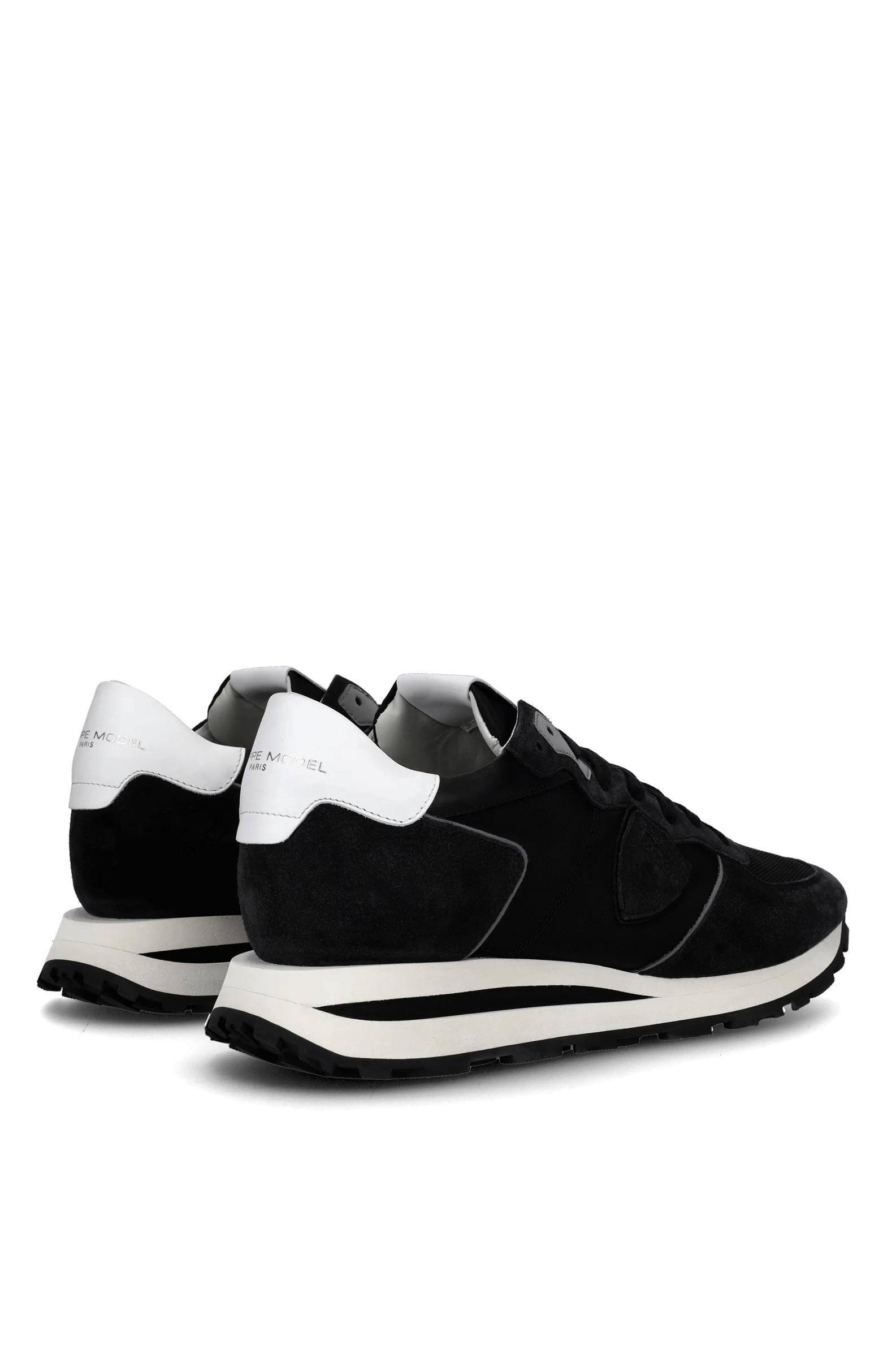 Philippe Model Sneaker Tropez in camoscio e nylon talloncino bianco TKLU TROPEZ. W006