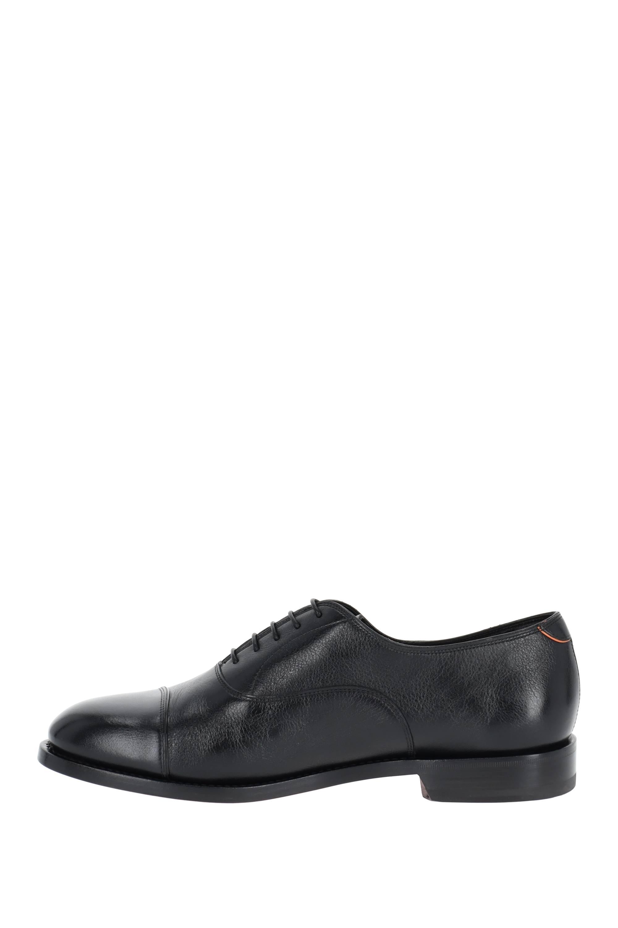 Scarpa stringata in pelle lavorazione Goodyear MCCO19045PD7SGFR/2 N01 Santoni