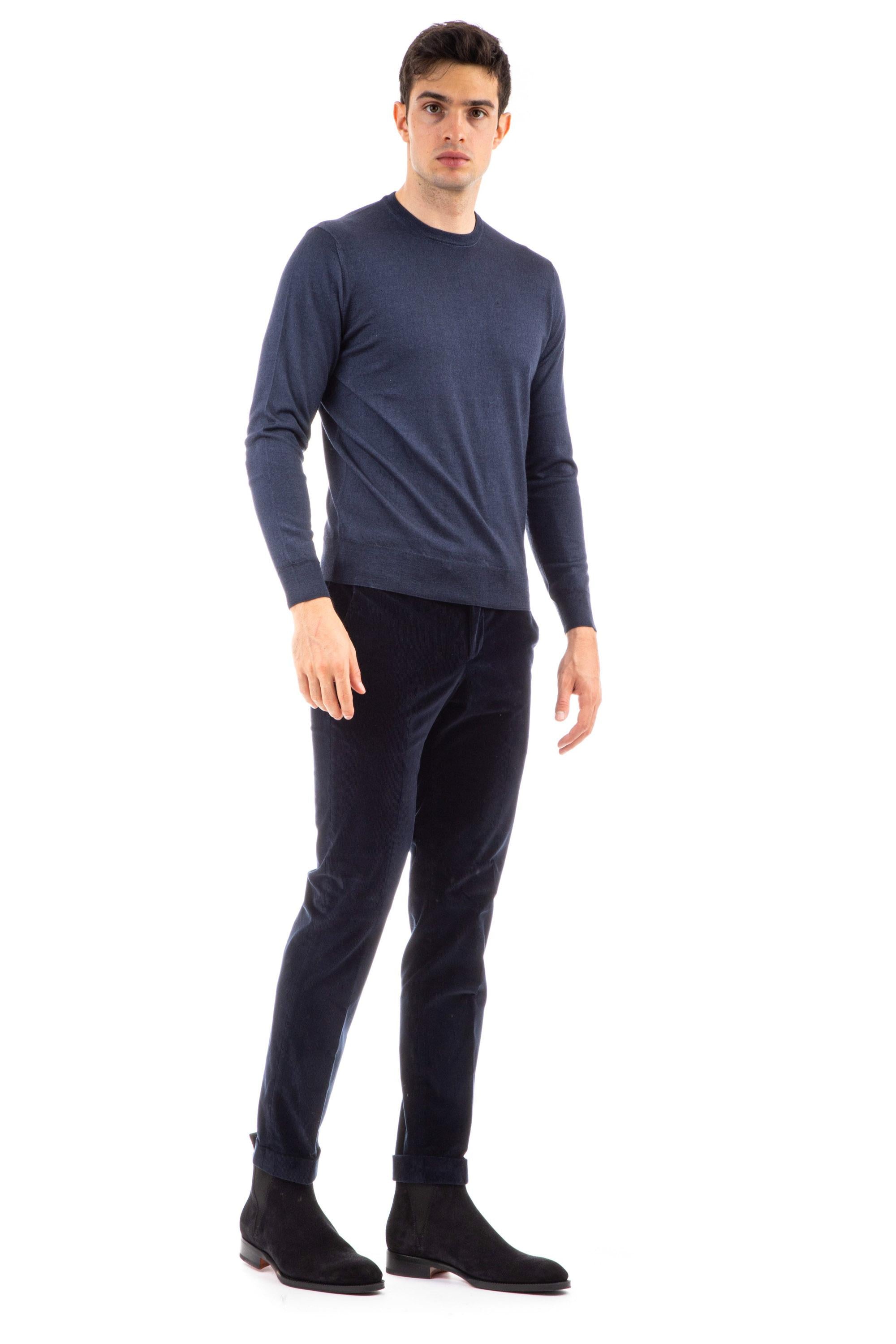 Drumohr Maglia girocollo in cashmere-seta D0J103A-2 791