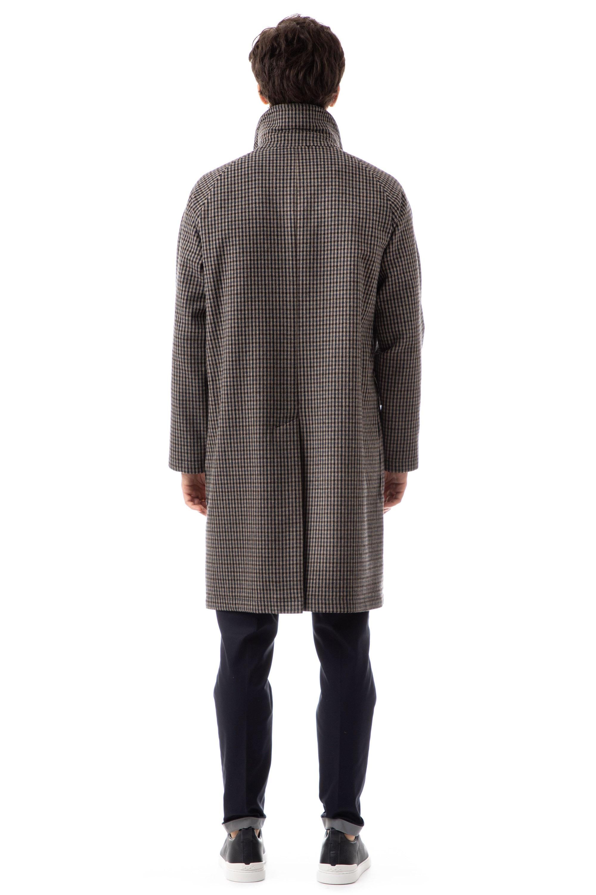 Cappotto monopetto in lana pied poule LOYD/S 770072 T1128 Tagliatore